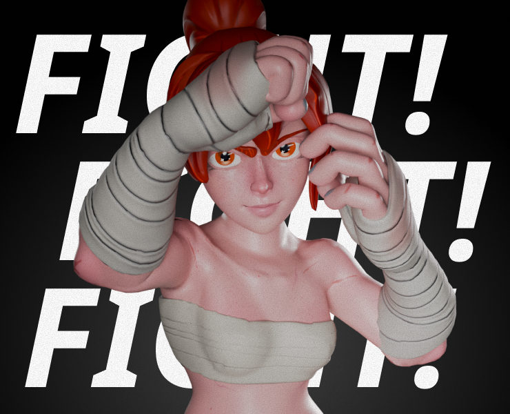 FIGHT! FIGHT! FIGHT! — Иллюстрация, 3D на Dprofile
