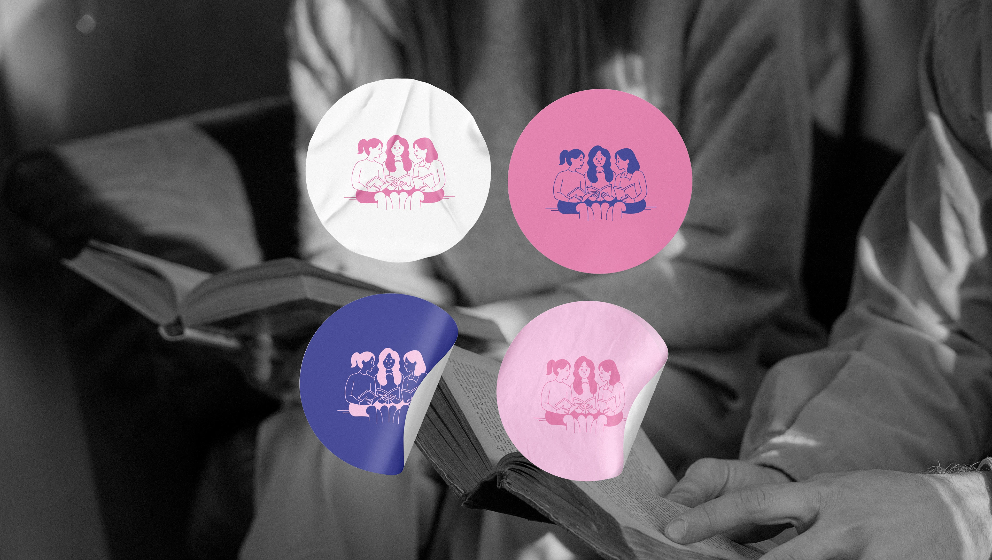 Книжный клуб/ логотип и фирменный стиль — Изображение №4 — Брендинг на Dprofile