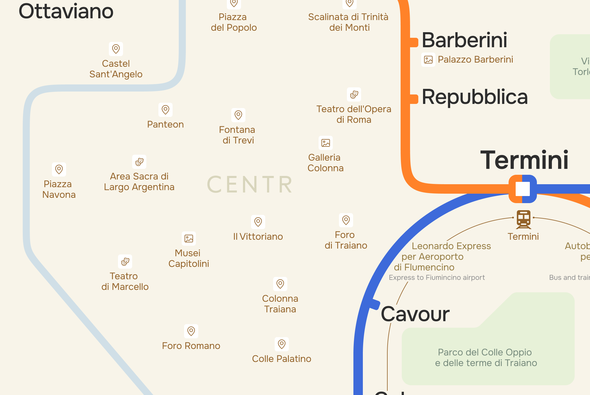 Схема метро Рима — Изображение №3 — Графика на Dprofile