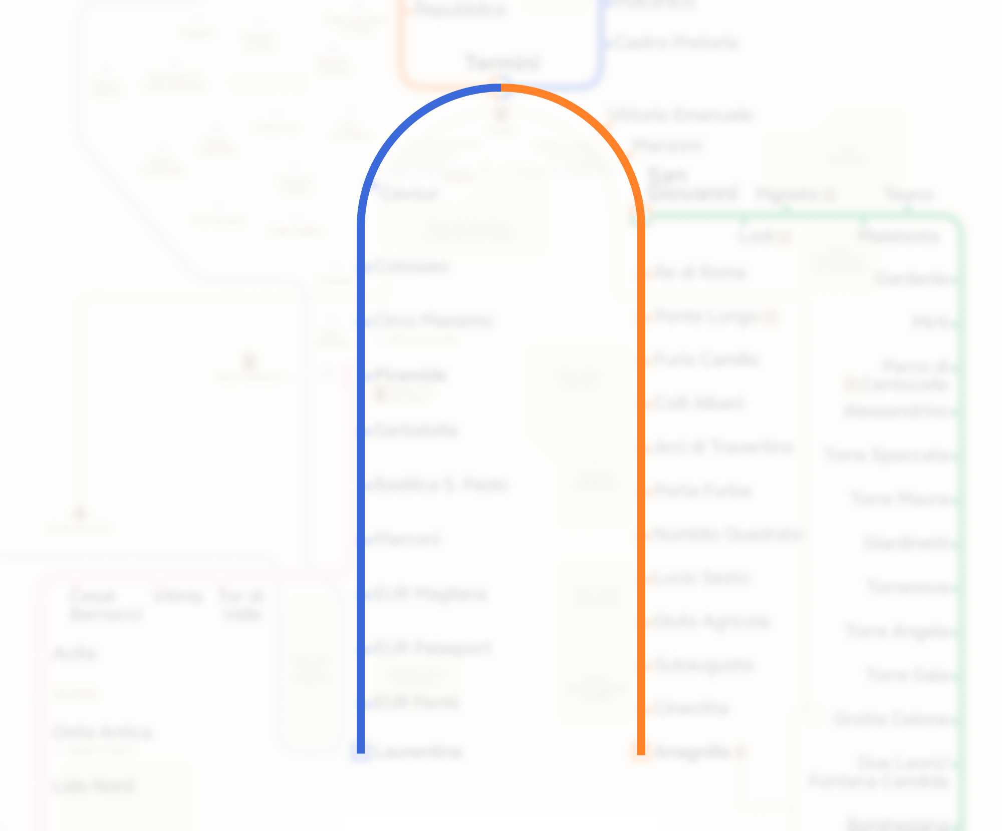 Схема метро Рима — Изображение №2 — Графика на Dprofile