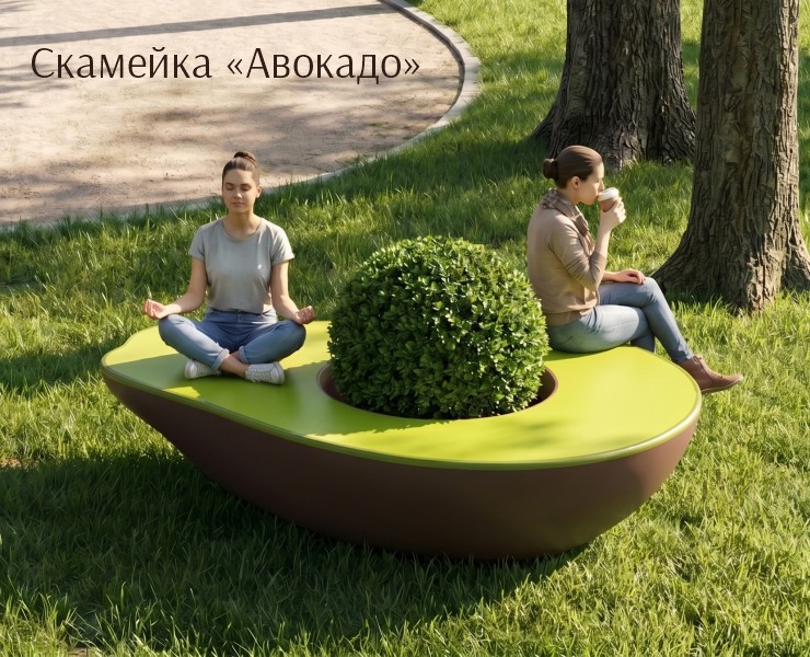 Скамейка для парковых зон — 3D, Промдизайн на Dprofile