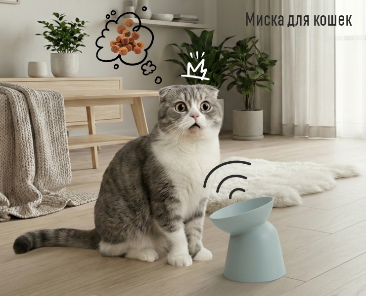 Миска для кошек "Кэтеллит" — 3D, Промдизайн на Dprofile