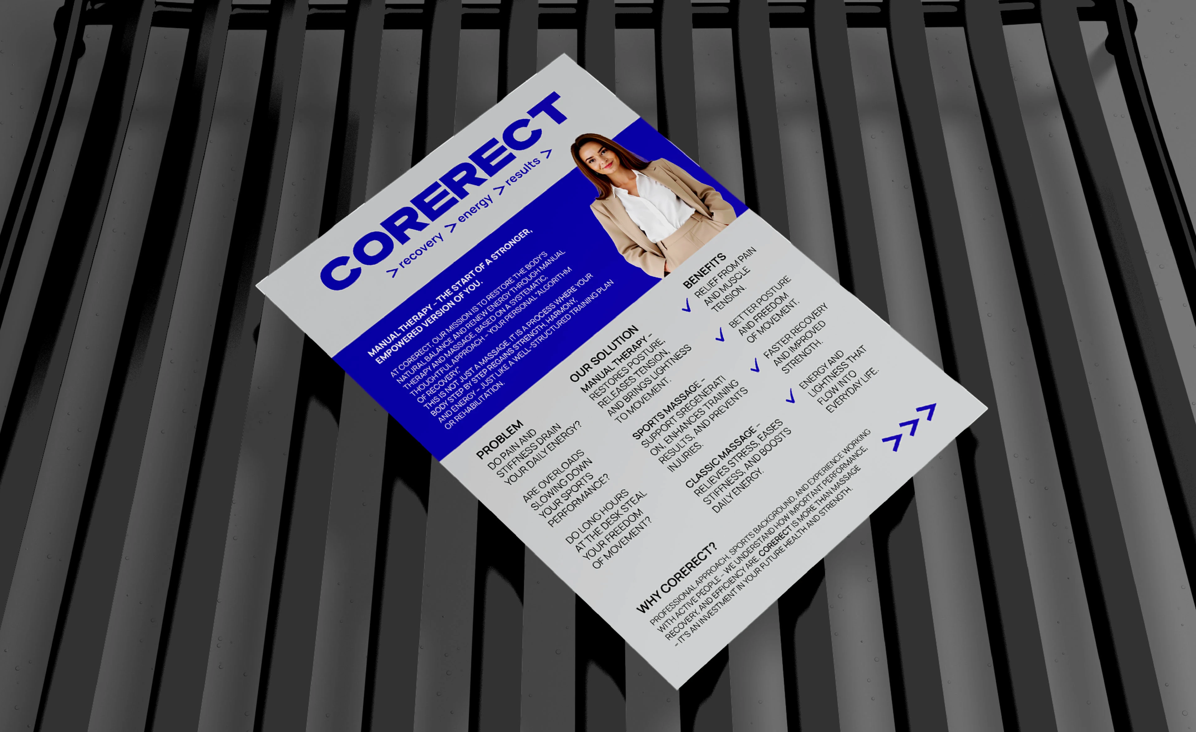 CORERECT - АЙДЕНТИКА ДЛЯ КЛИНИКИ МАНУАЛЬНОЙ ТЕРАПИИ — Изображение №6 — Брендинг на Dprofile