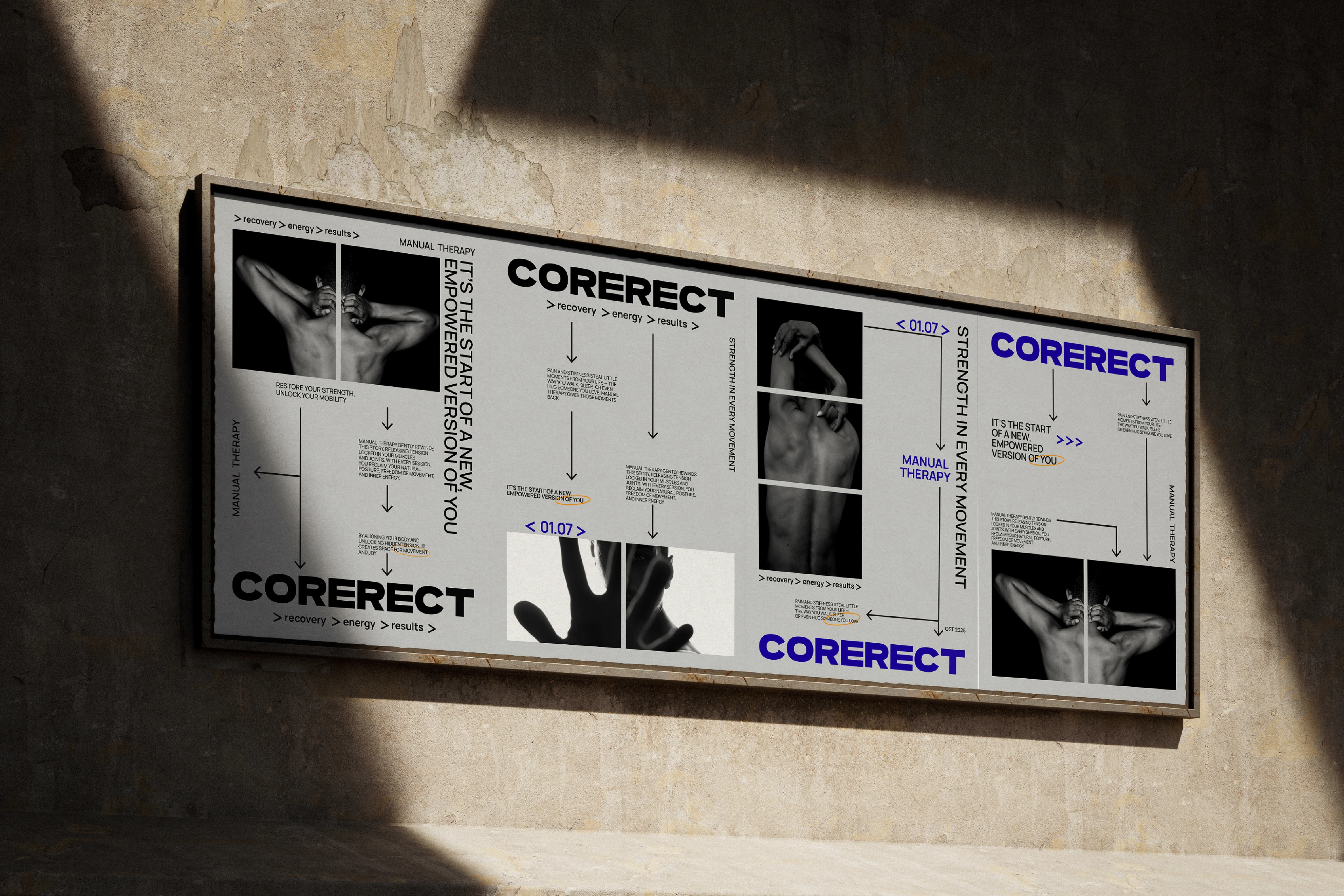 CORERECT - АЙДЕНТИКА ДЛЯ КЛИНИКИ МАНУАЛЬНОЙ ТЕРАПИИ — Изображение №4 — Брендинг на Dprofile