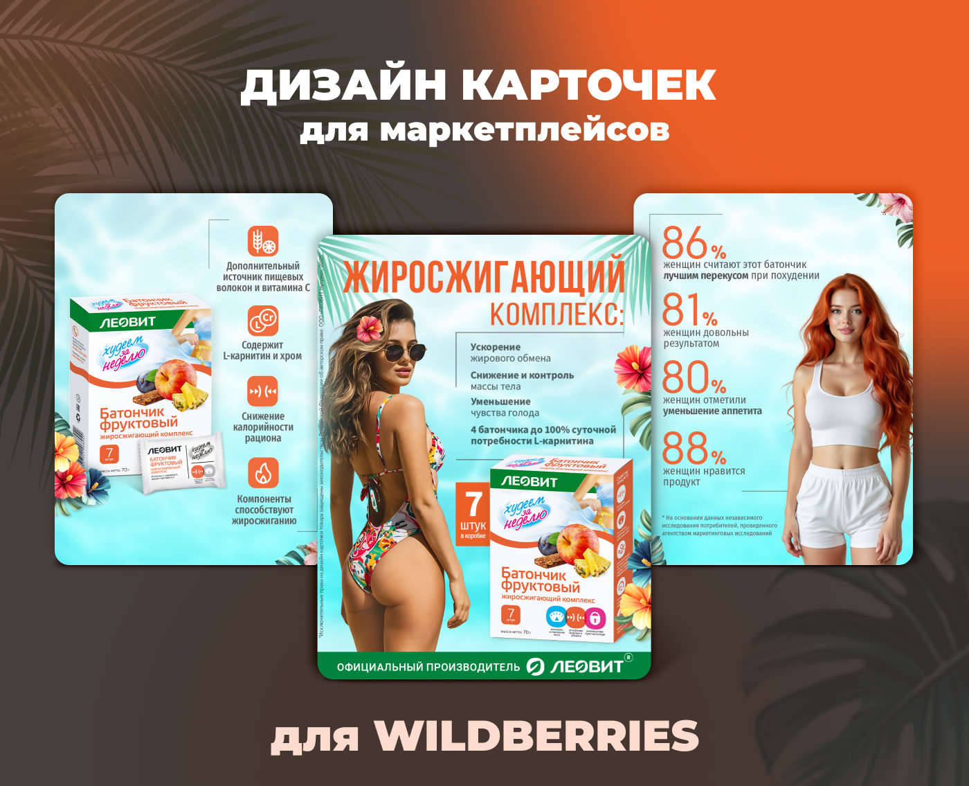 Дизайн карточек товара для маркетплейсов — Графика, Маркетинг на Dprofile
