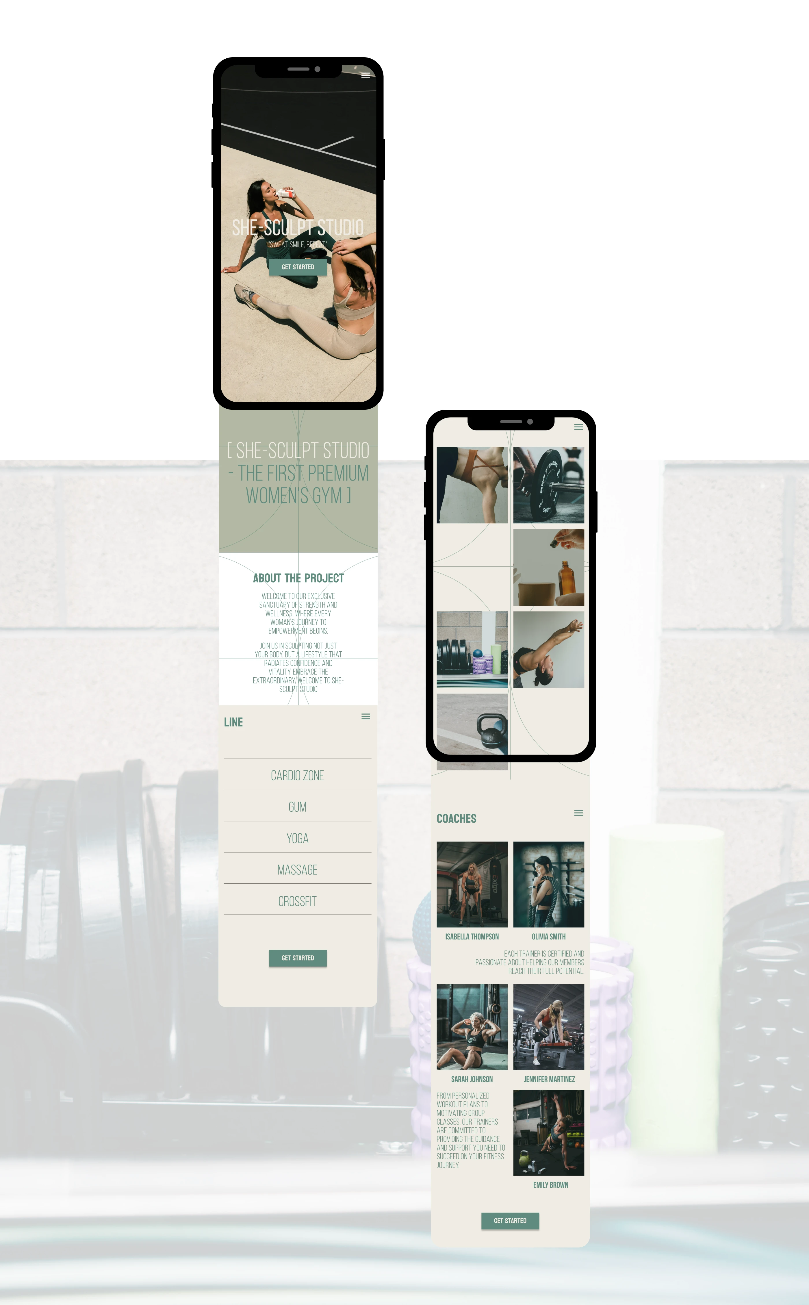 She-Sculpt Studio — landing page — Изображение №7 — Интерфейсы на Dprofile