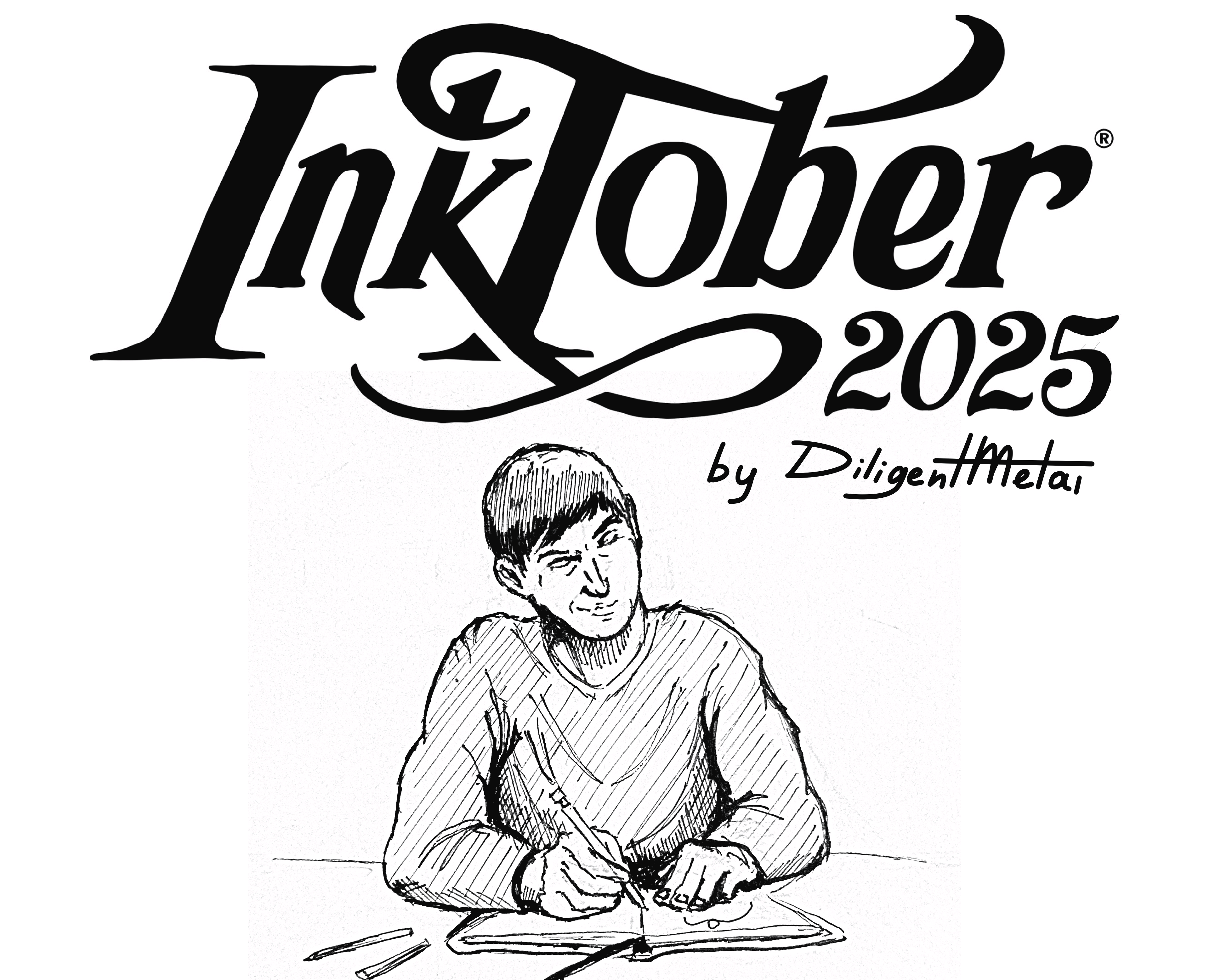 Inktober 2025 на Dprofile