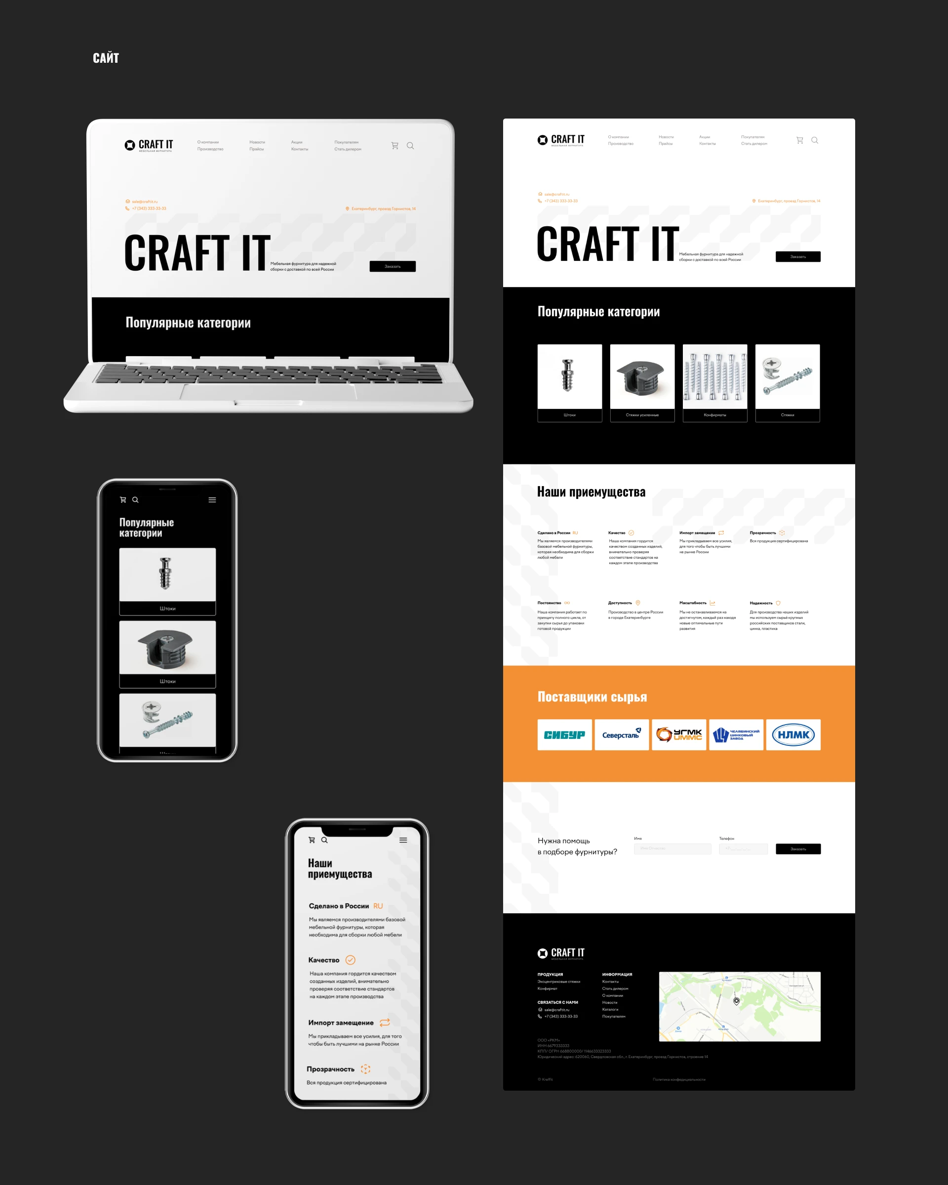 CRAFT IT - мебельная фурнитура — Изображение №7 — Брендинг на Dprofile