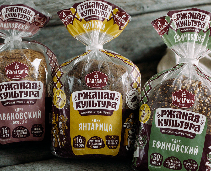 Ребрендинг хлебов «Ржаная культура» на Dprofile