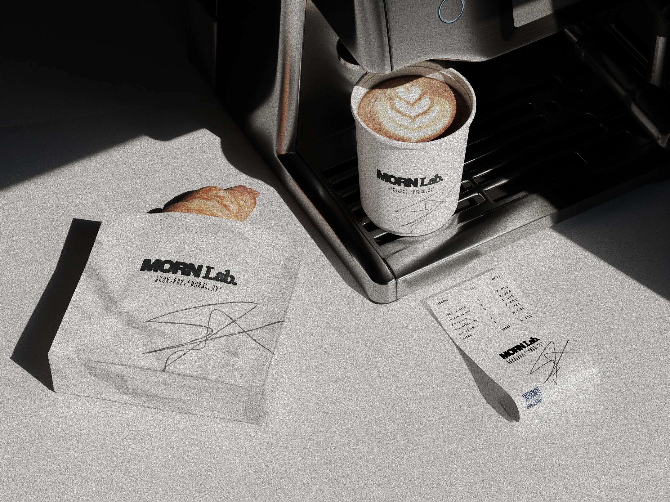 MORN LAB. CAFE BRAND IDENTITY — Изображение №4 — Брендинг, Графика на Dprofile