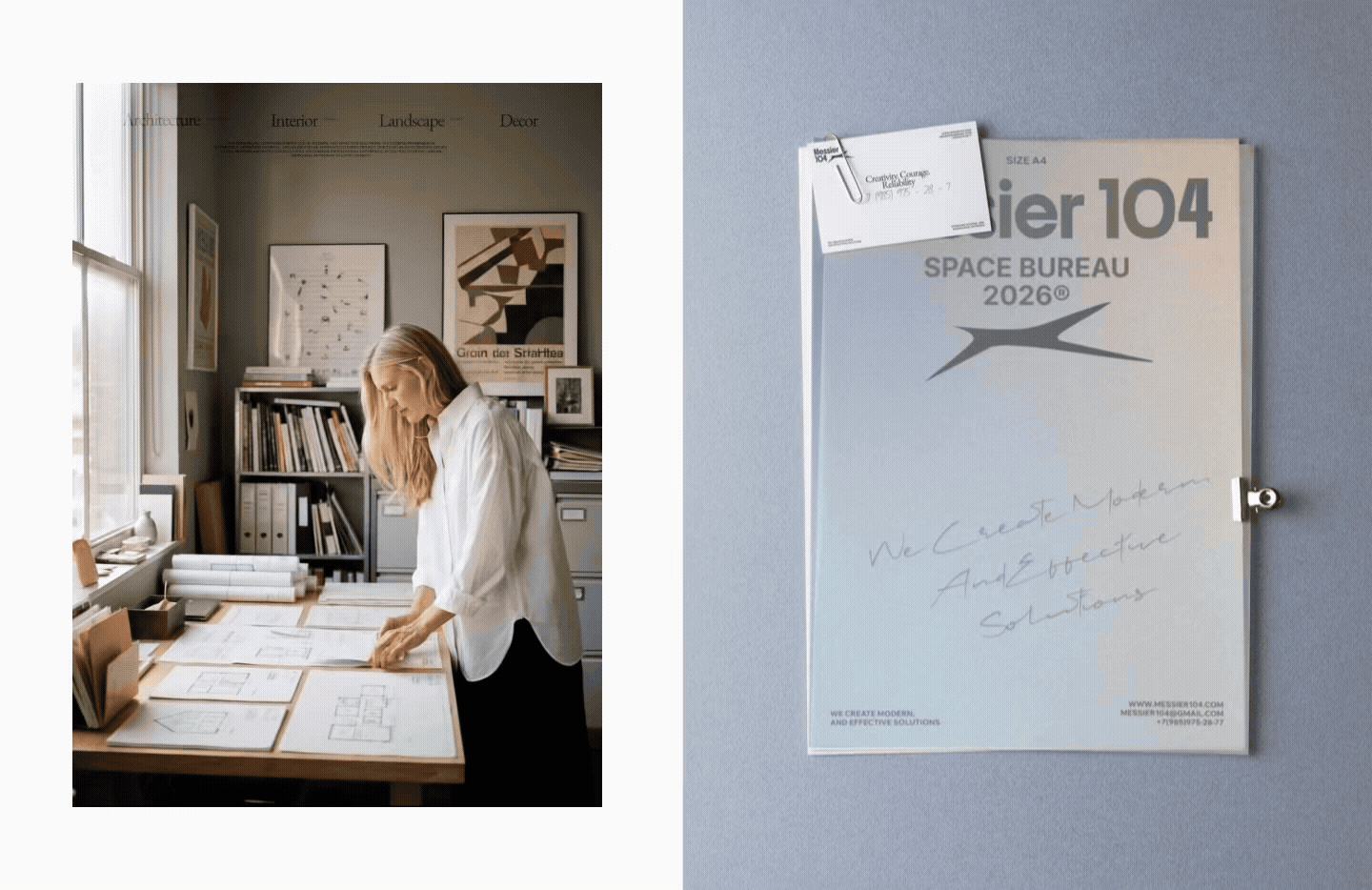 M104 ARCHITECTURAL BUREAU BRAND IDENTITY — Изображение №2 — Брендинг, Графика на Dprofile