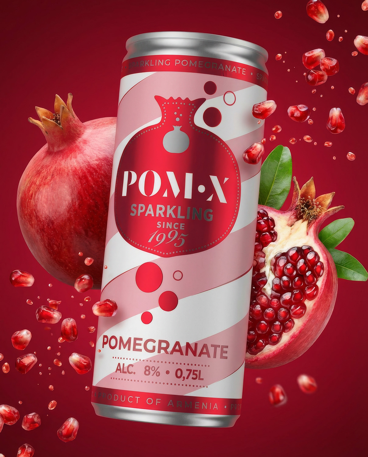 Pom X - дизайн упаковки для линейки вин в can — Изображение №2 — Брендинг, Промдизайн на Dprofile