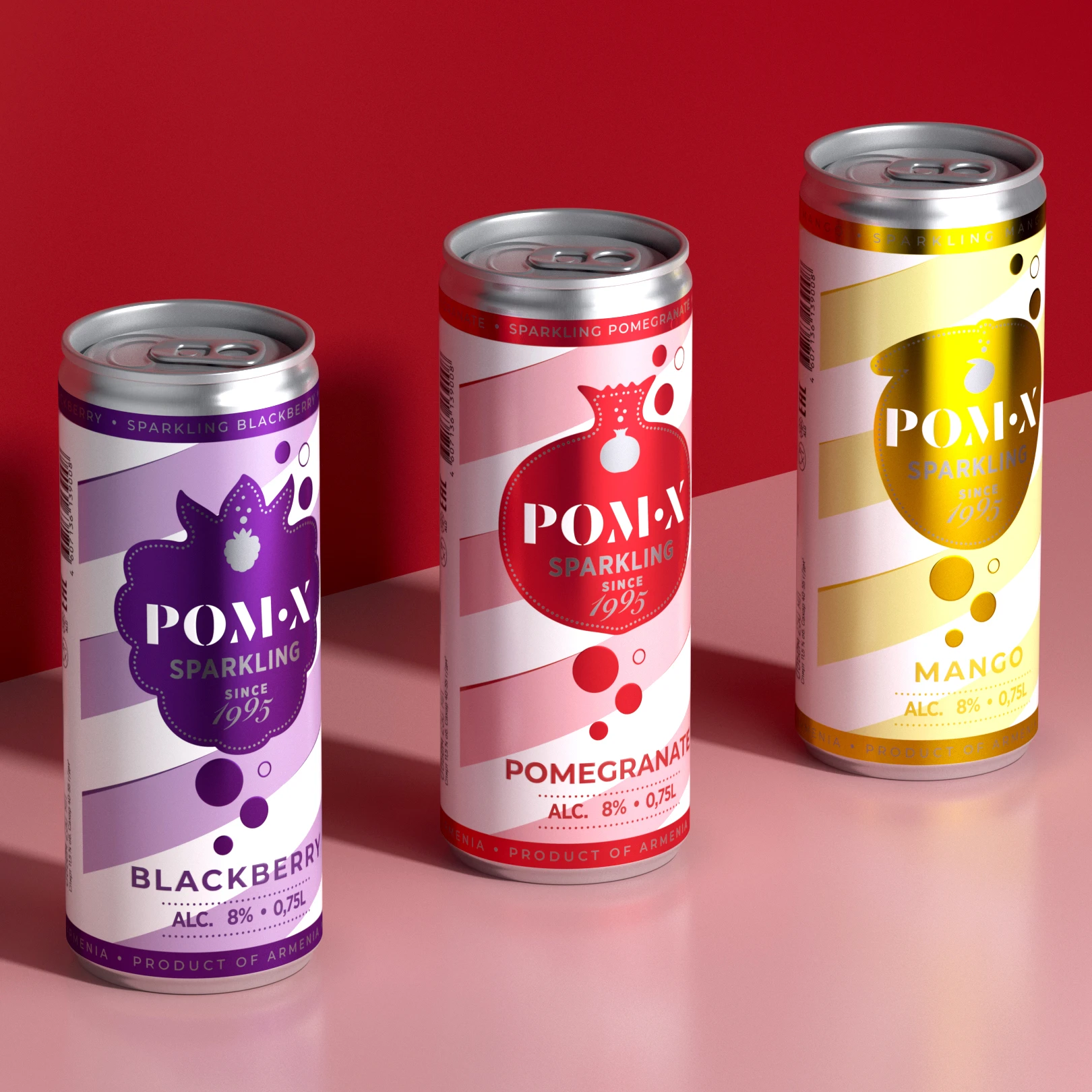 Pom X - дизайн упаковки для линейки вин в can — Изображение №4 — Брендинг, Промдизайн на Dprofile