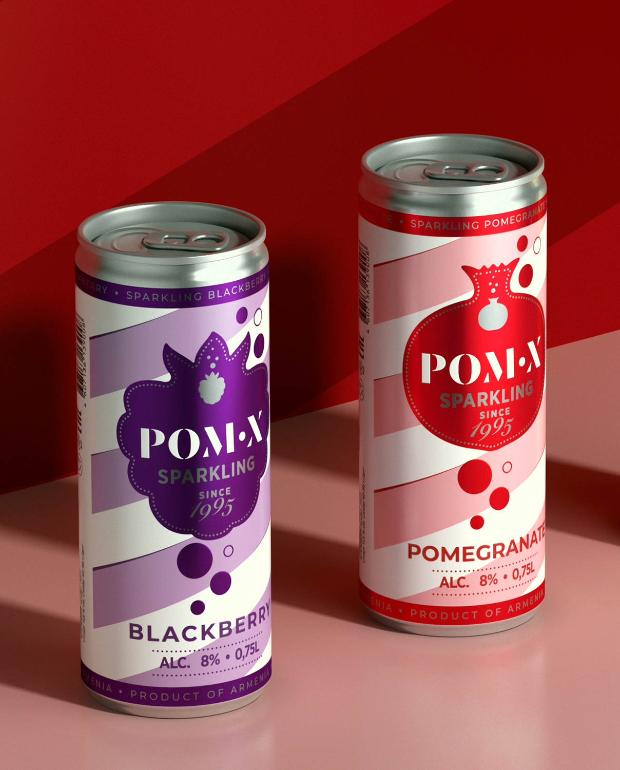 Pom X - дизайн упаковки для линейки вин в can — Изображение №3 — Брендинг, Промдизайн на Dprofile