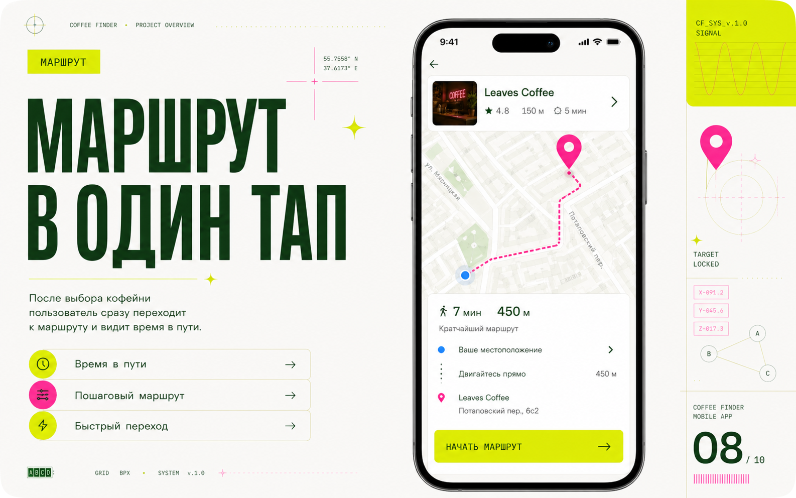 Coffee Finder Мобильное приложение для поиска кофеен рядом — Изображение №8 — Интерфейсы на Dprofile