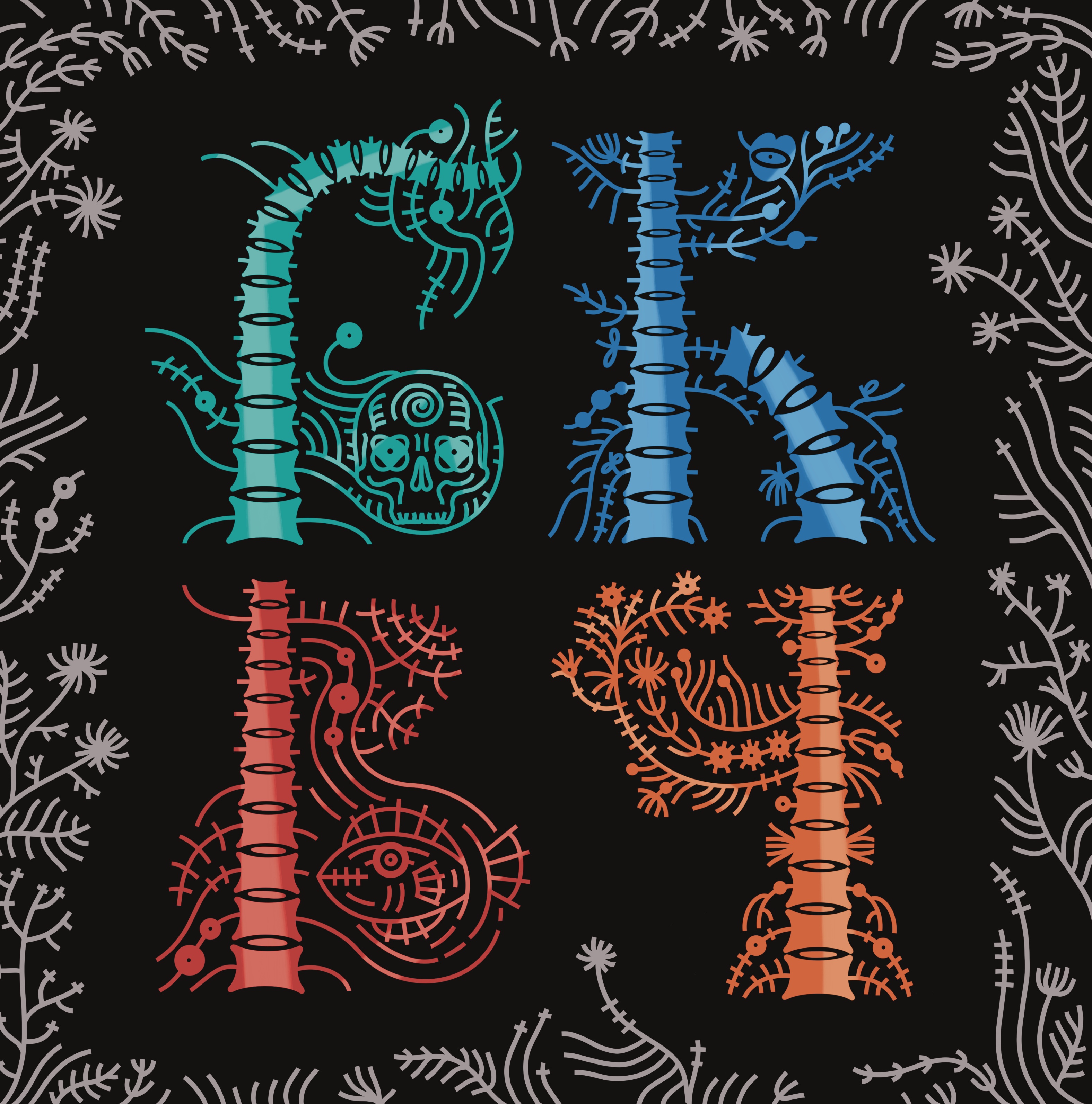 Ужасно прекрасный алфавит. БКВЧ 2025 — Изображение №3 — Брендинг, Графика на Dprofile