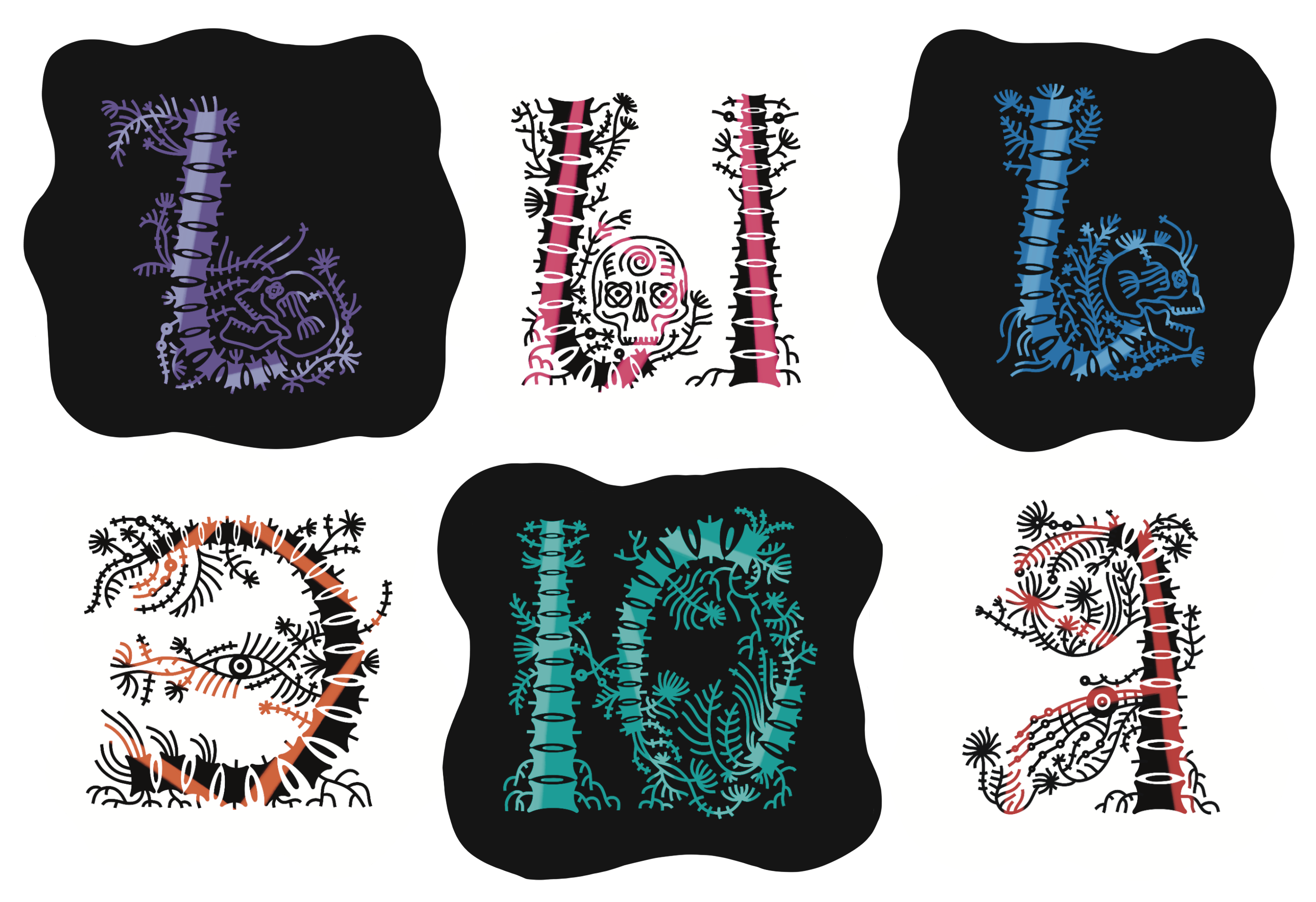 Ужасно прекрасный алфавит. БКВЧ 2025 — Изображение №16 — Брендинг, Графика на Dprofile