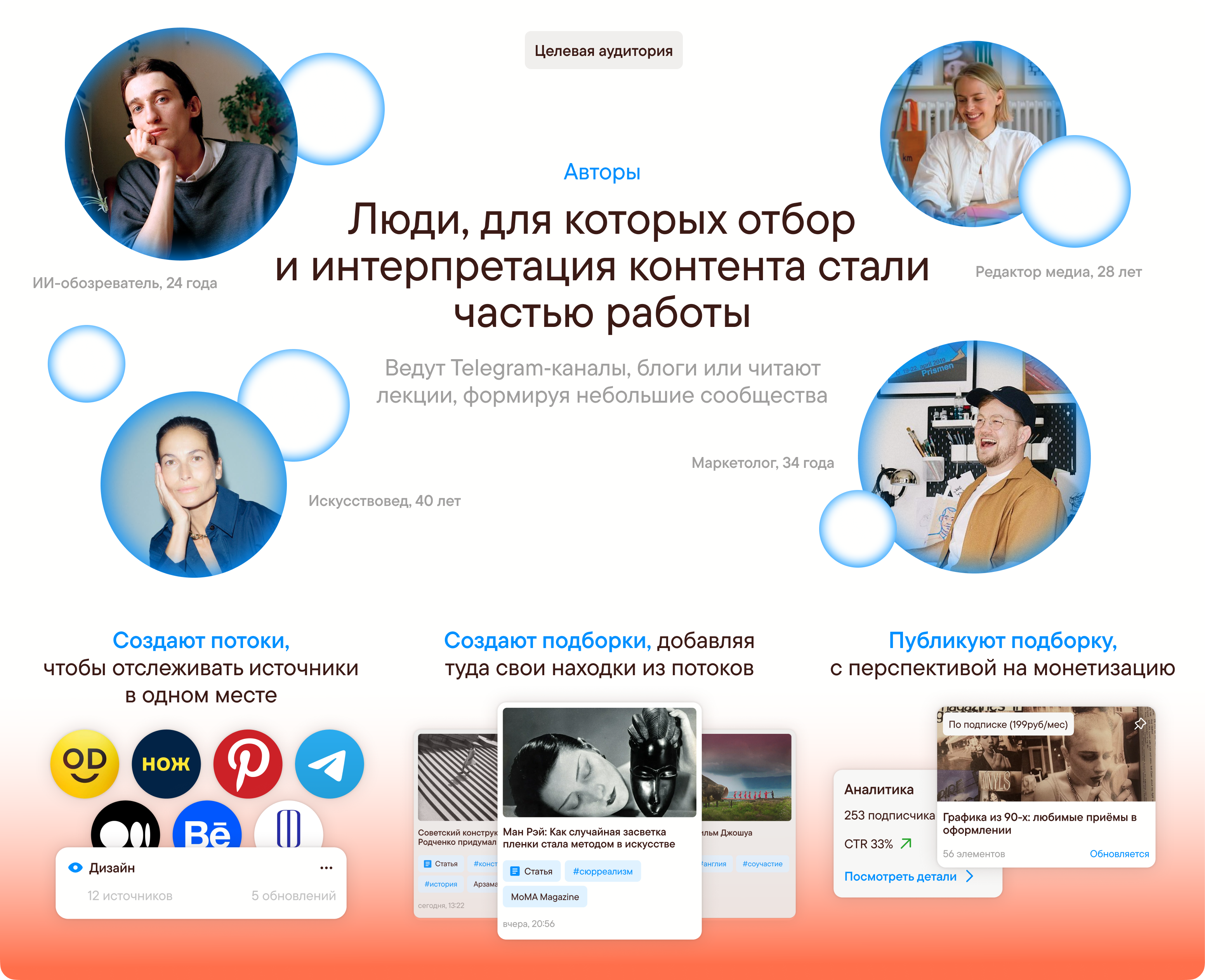 Селекта — платформа для создания и продажи подборок контента — Изображение №4 — Интерфейсы, Брендинг на Dprofile