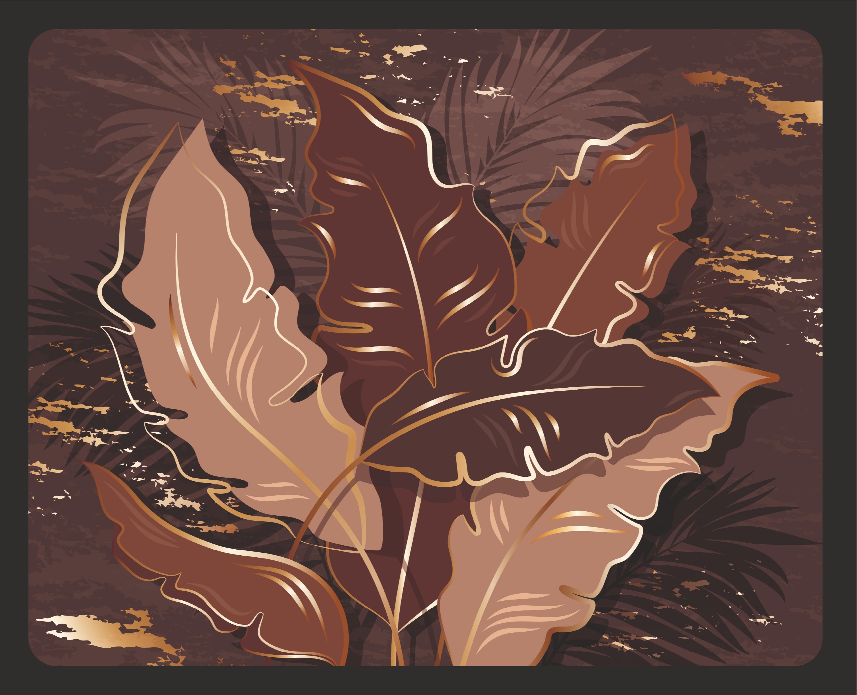 Дизайны с листьями и цветами — Иллюстрация, Маркетинг на Dprofile