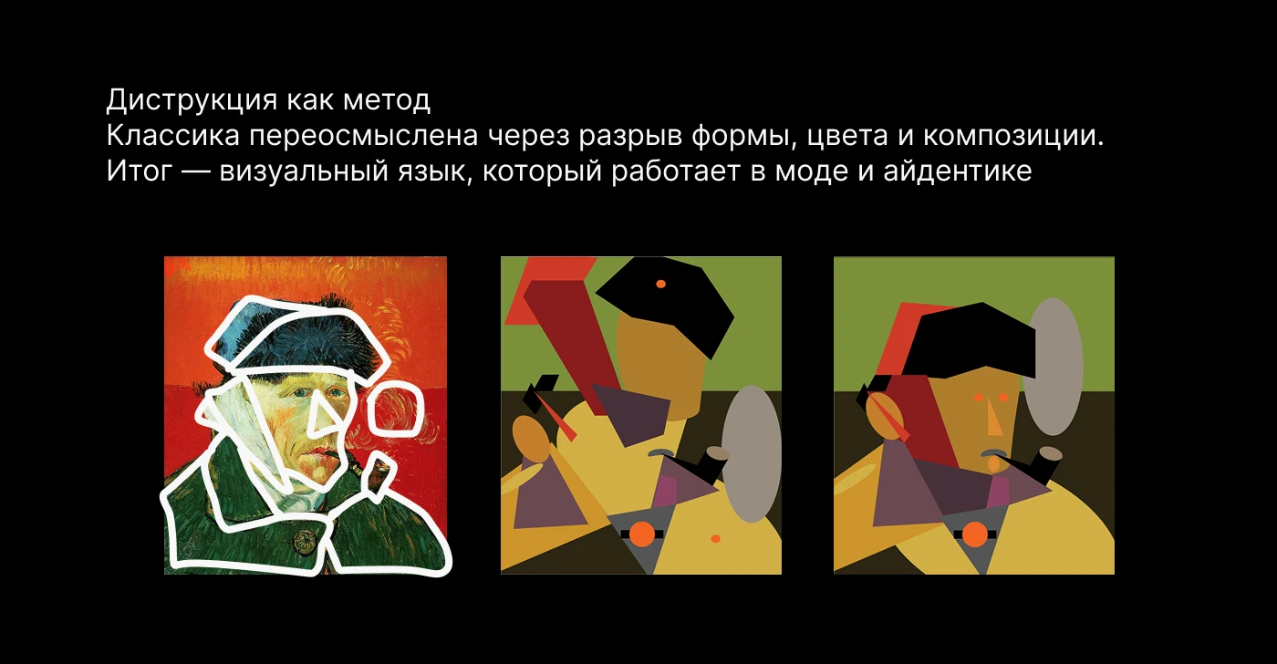 Векторная деконструкция автопортрета Ван Гога — Изображение №3 — Брендинг, Иллюстрация на Dprofile