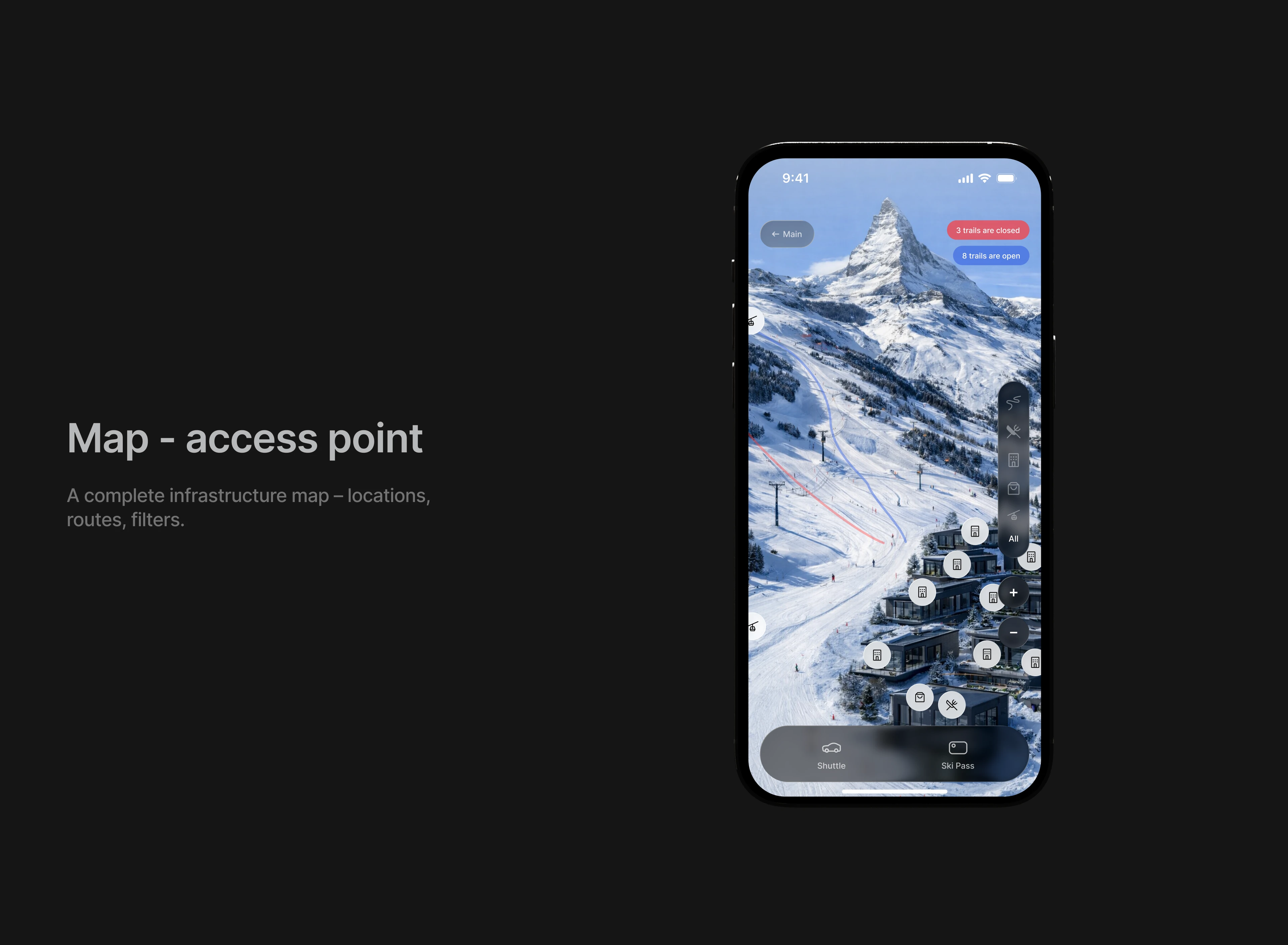 Tesla Ski Resort — Mobile App Concept — Изображение №9 — Интерфейсы на Dprofile