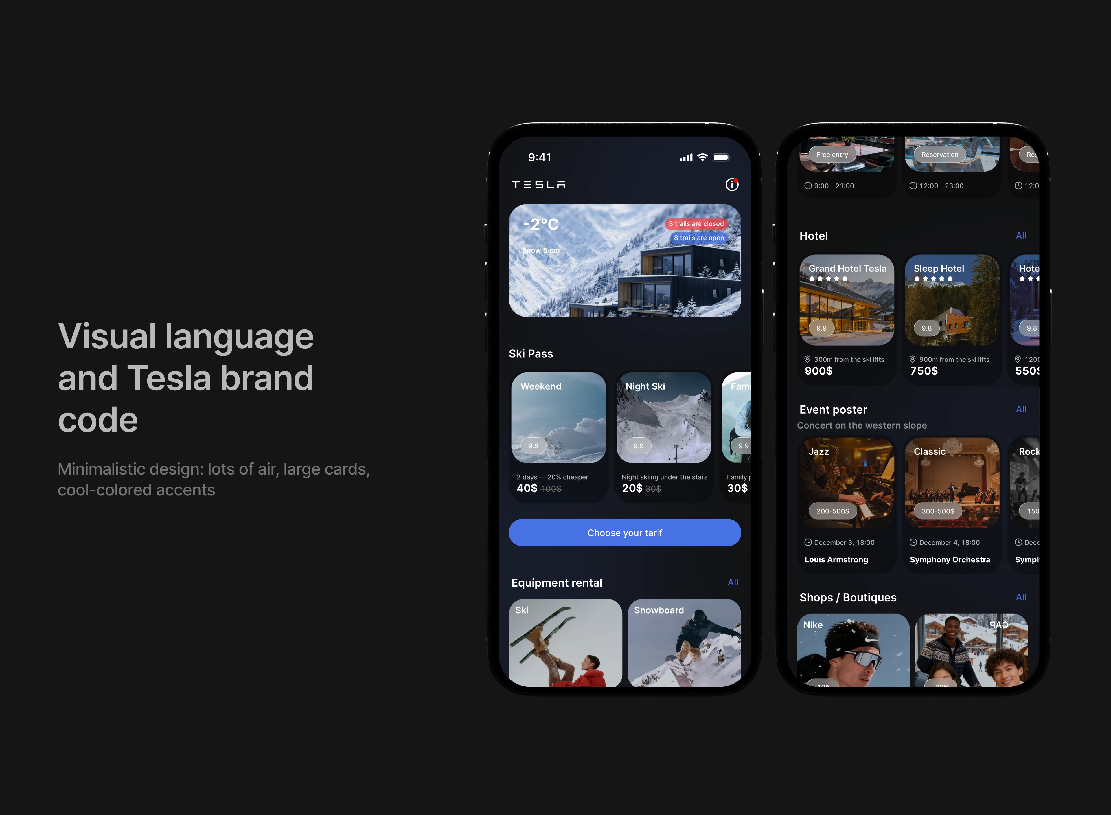 Tesla Ski Resort — Mobile App Concept — Изображение №12 — Интерфейсы на Dprofile