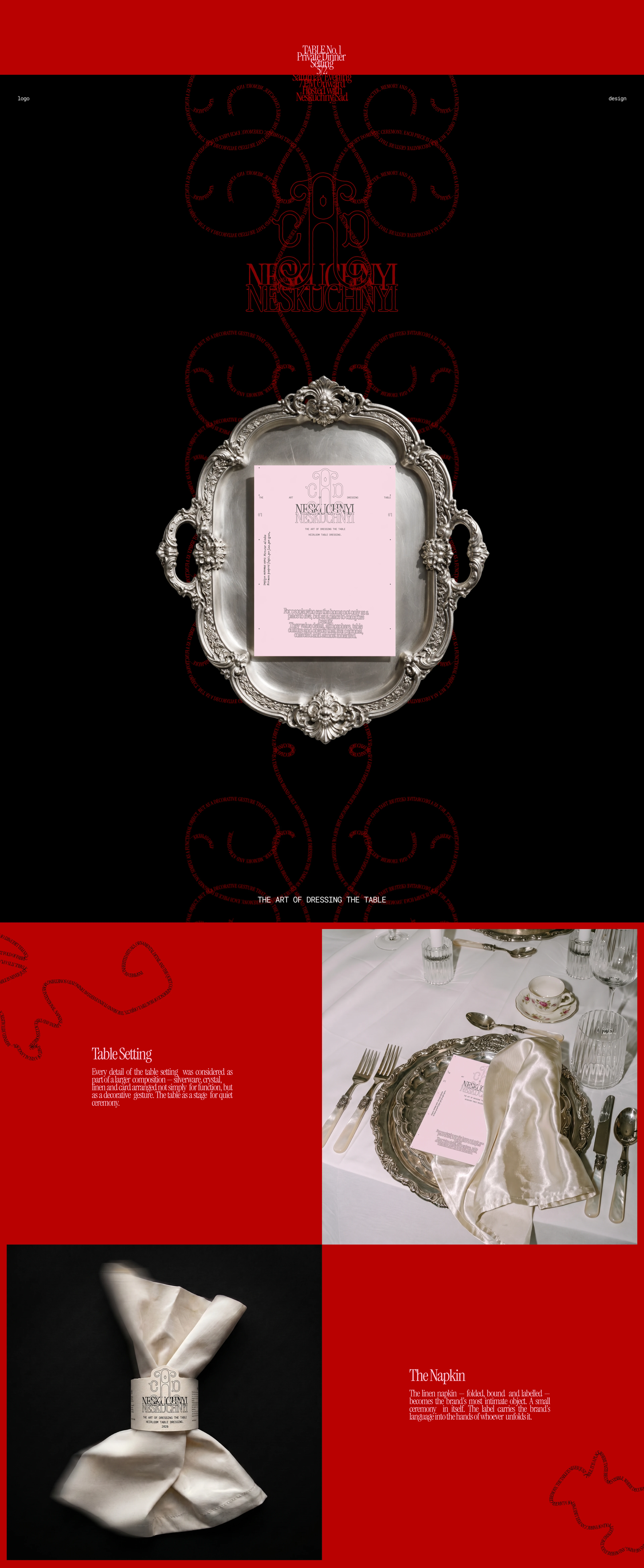 Neskuchny Sad — The Art of Dressing the Table — Изображение №3 — Брендинг на Dprofile