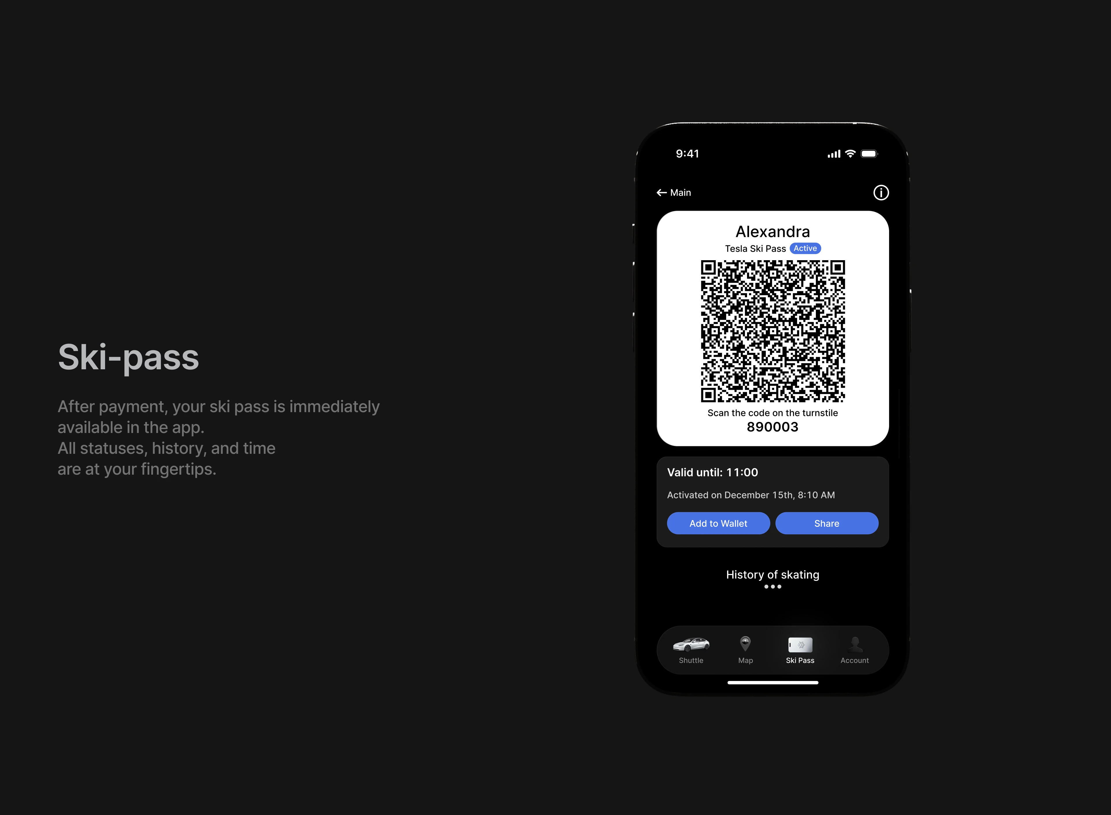 Tesla Ski Resort — Mobile App Concept — Изображение №4 — Интерфейсы на Dprofile