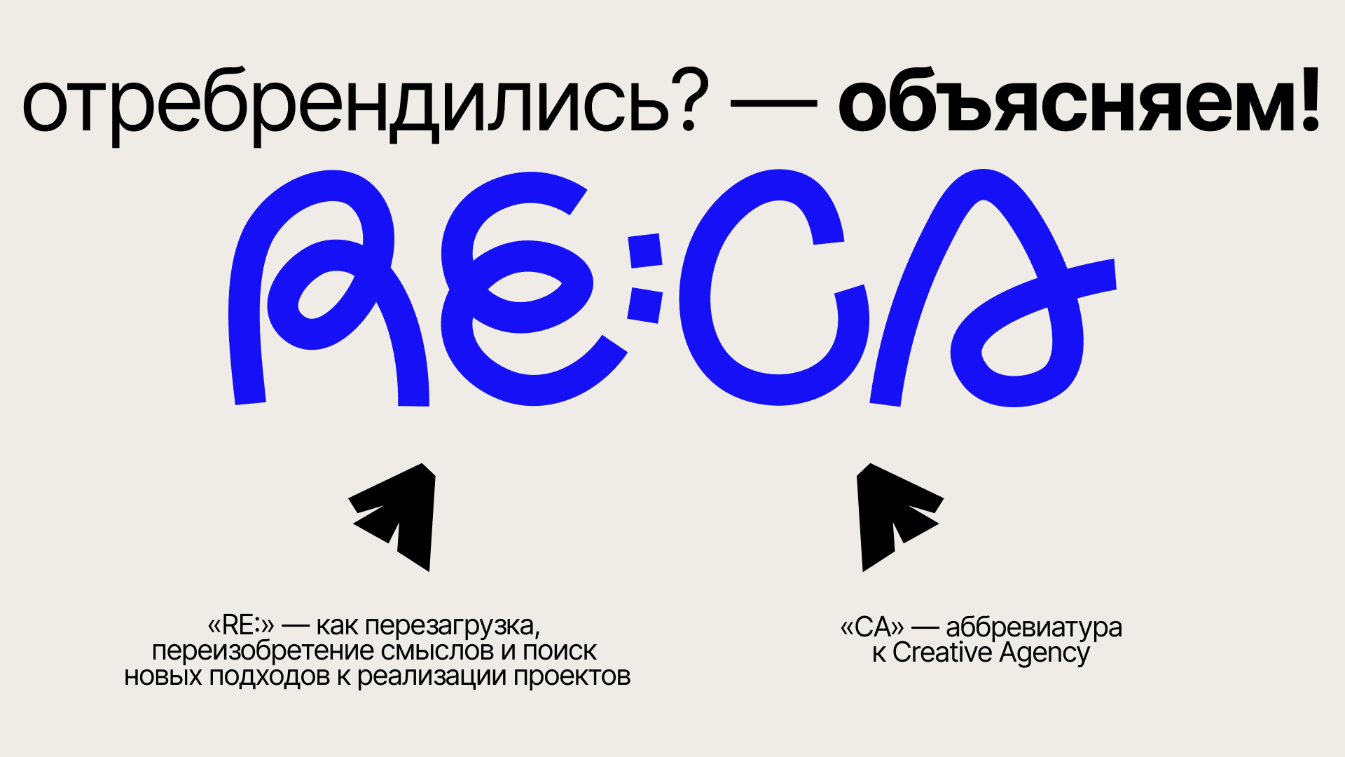 Фирменный стиль для креативного агентства RE:CA — Изображение №4 — Брендинг на Dprofile
