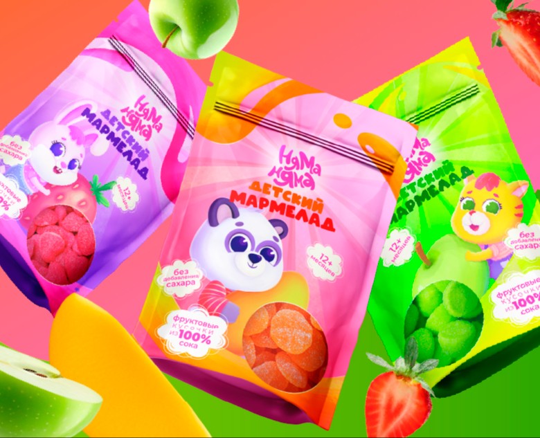 Children's Snack Packaging & Character Design на Dprofile