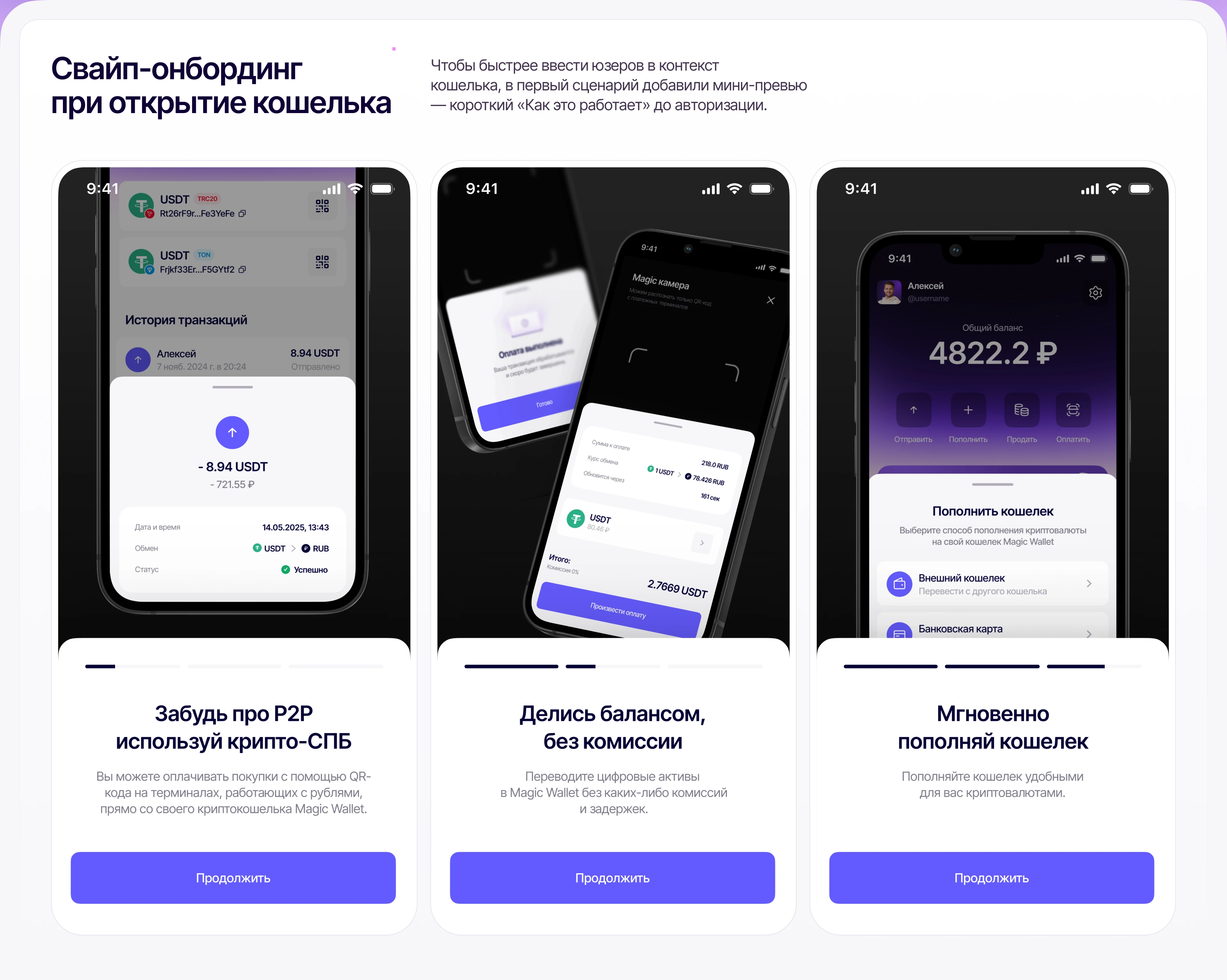 Magic Wallet — Mobile App & Web — Изображение №6 — Интерфейсы на Dprofile