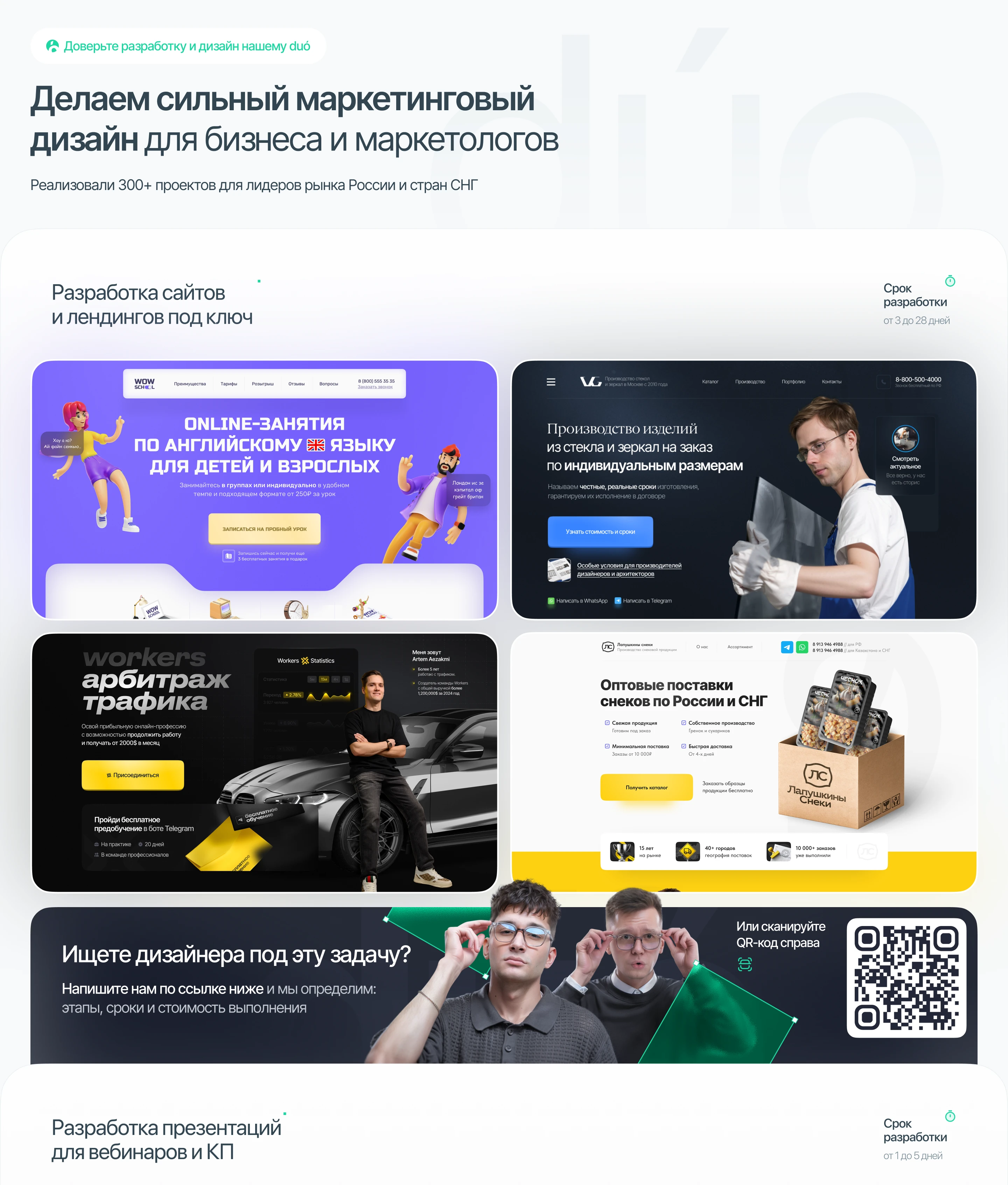 Сайт под ключ для клинговой компании — Изображение №8 — Интерфейсы, Маркетинг на Dprofile