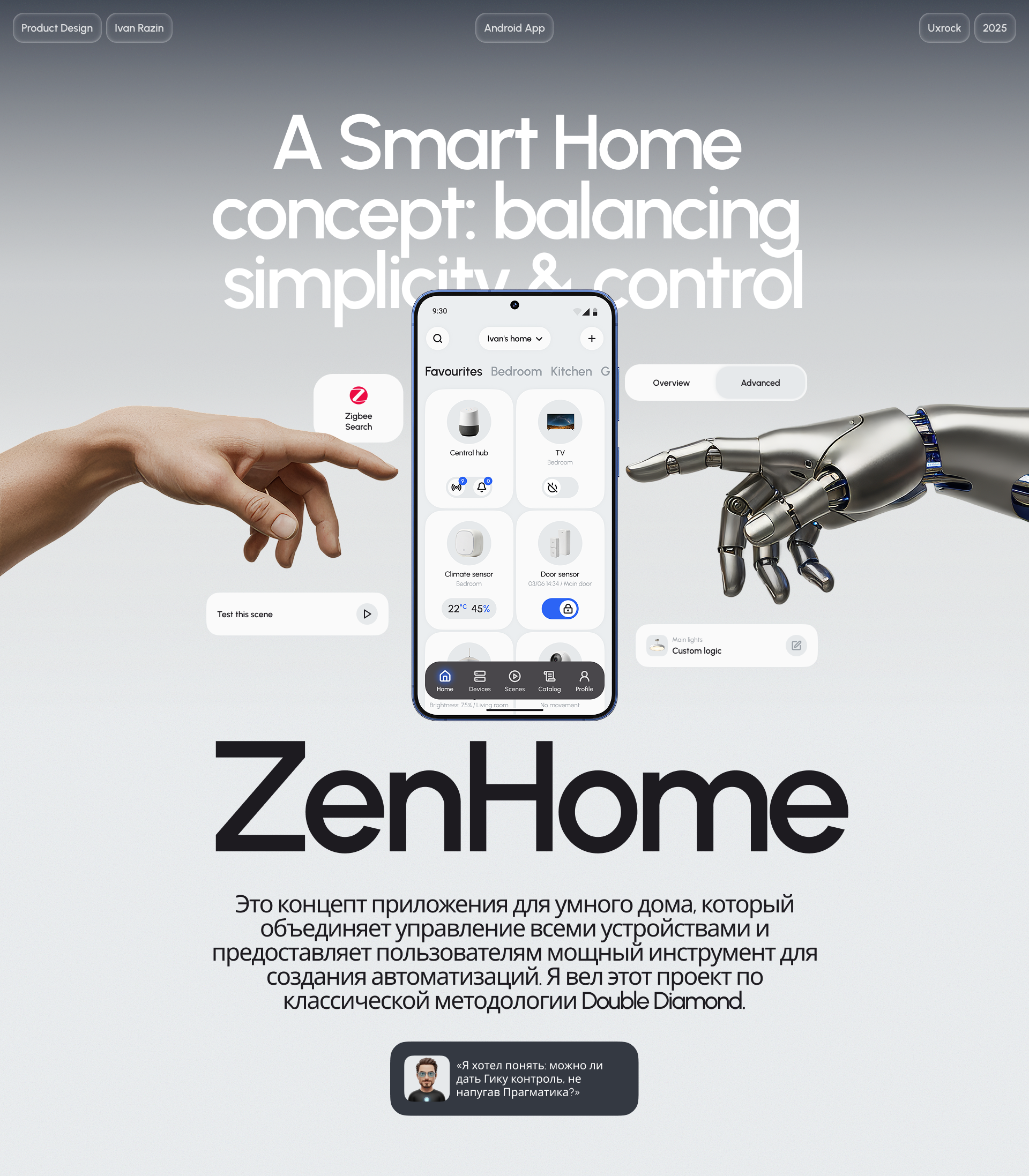 ZenHome: Smart Home App — Изображение №1 — Интерфейсы на Dprofile
