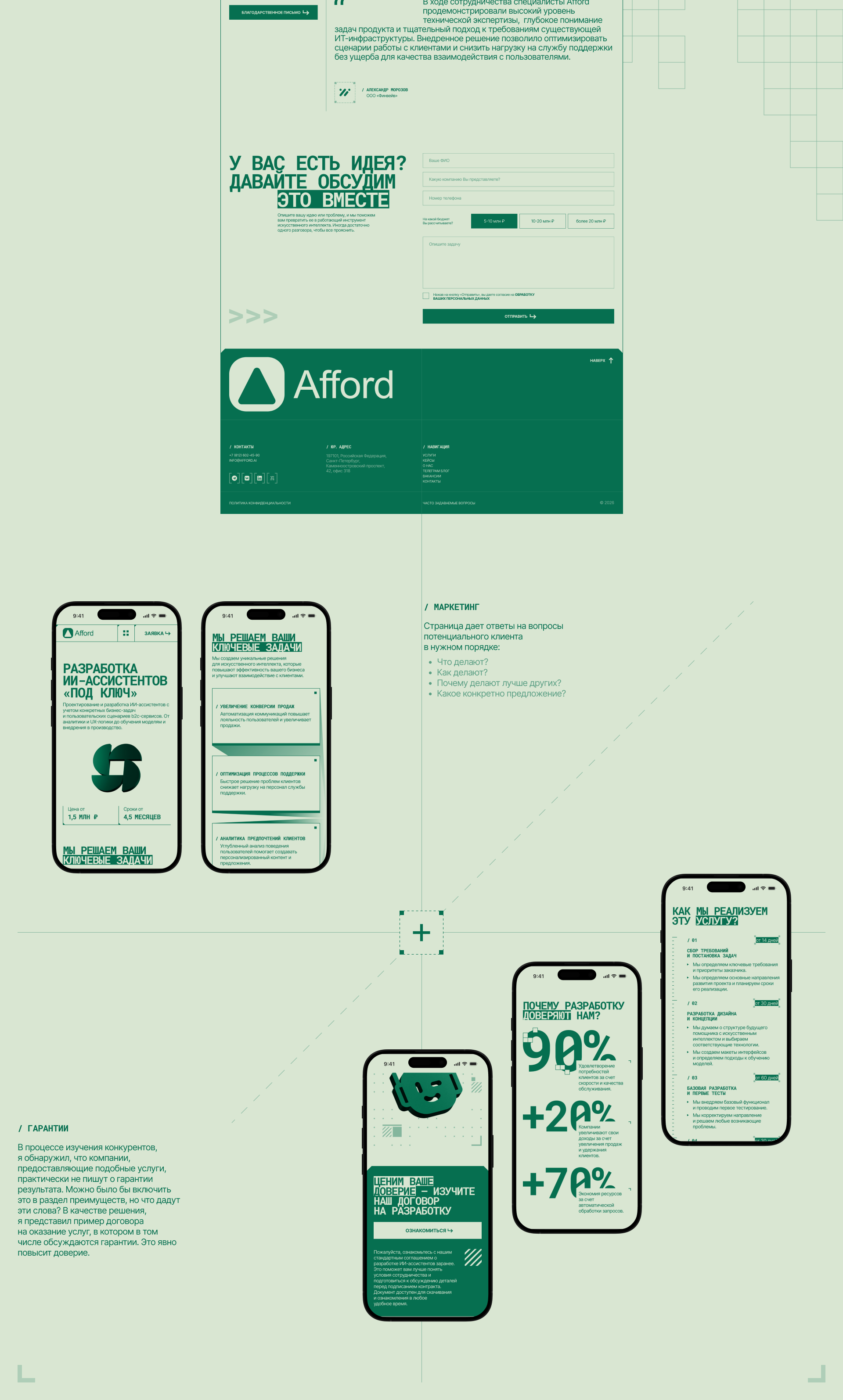 Afford | корпоративный сайт, айдентика — Изображение №9 — Интерфейсы, Брендинг на Dprofile