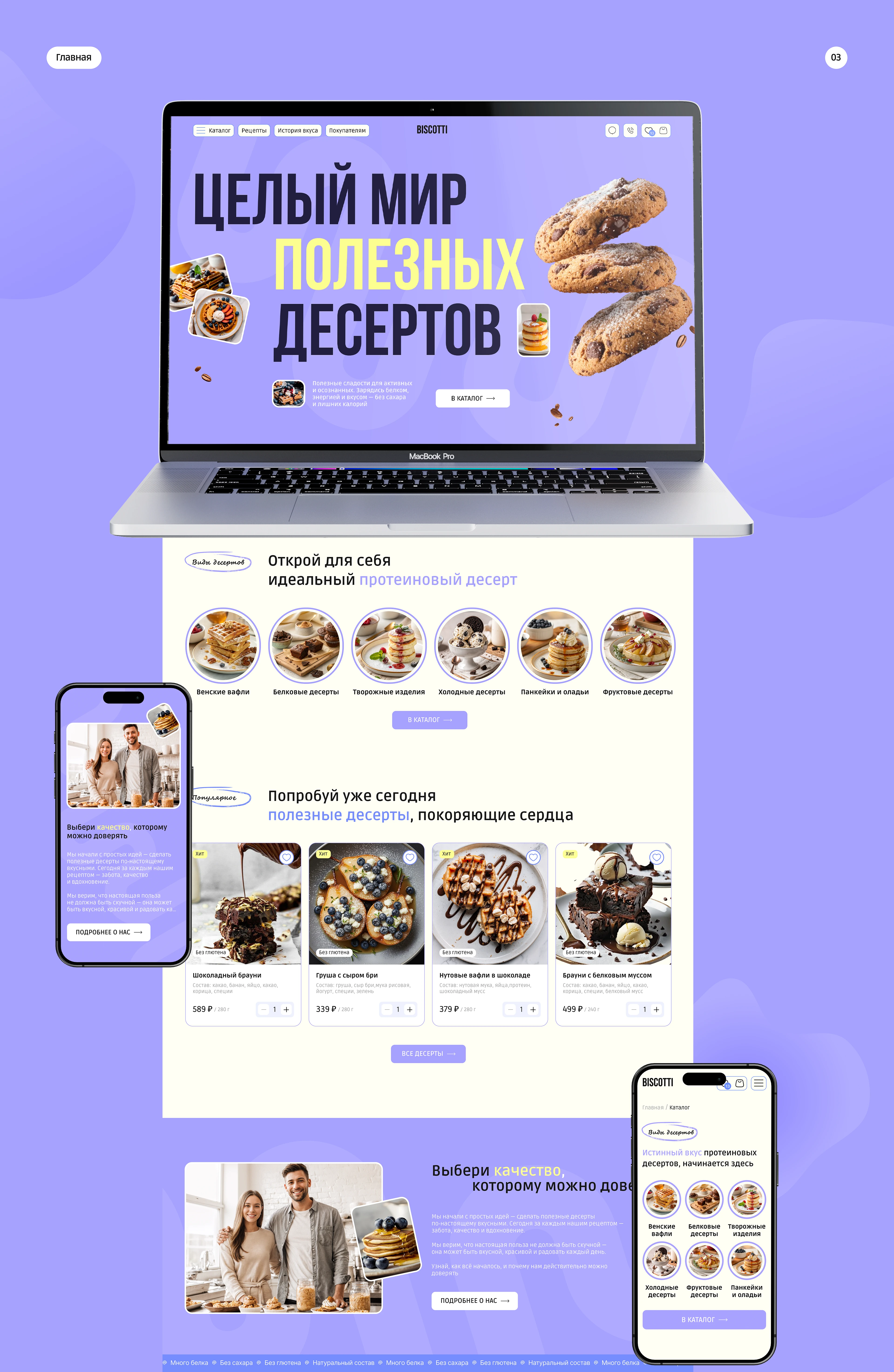 Интернет-магазин для кондитерской — Изображение №4 — Интерфейсы на Dprofile