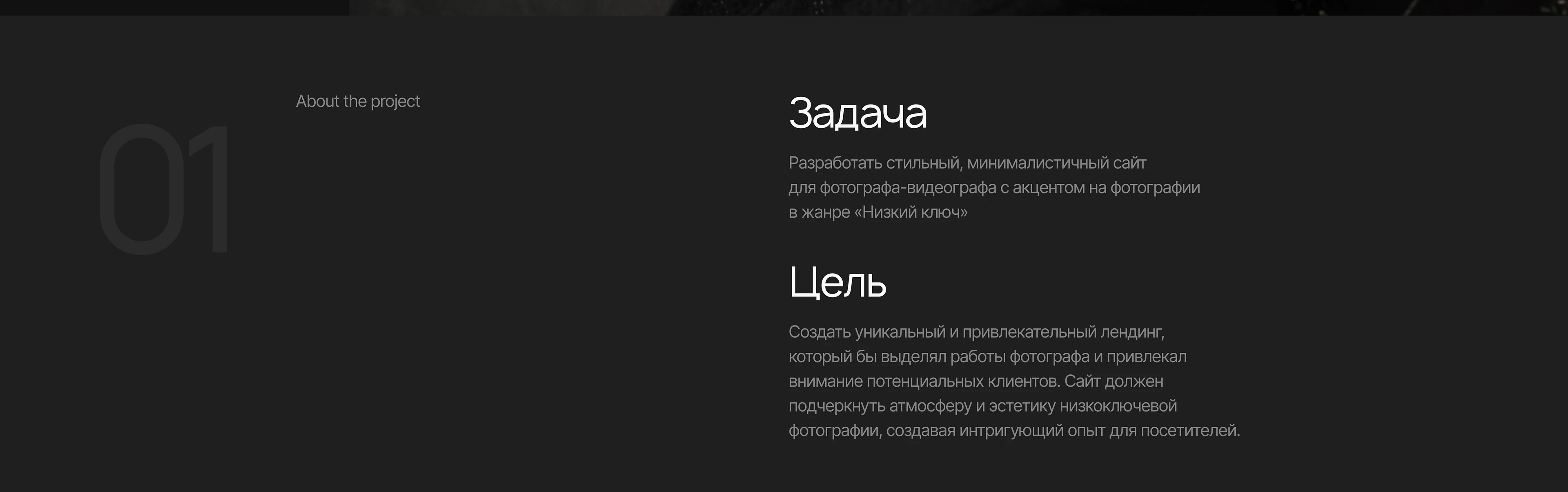 Лендинг для фотографа — Изображение №2 — Интерфейсы, Брендинг на Dprofile