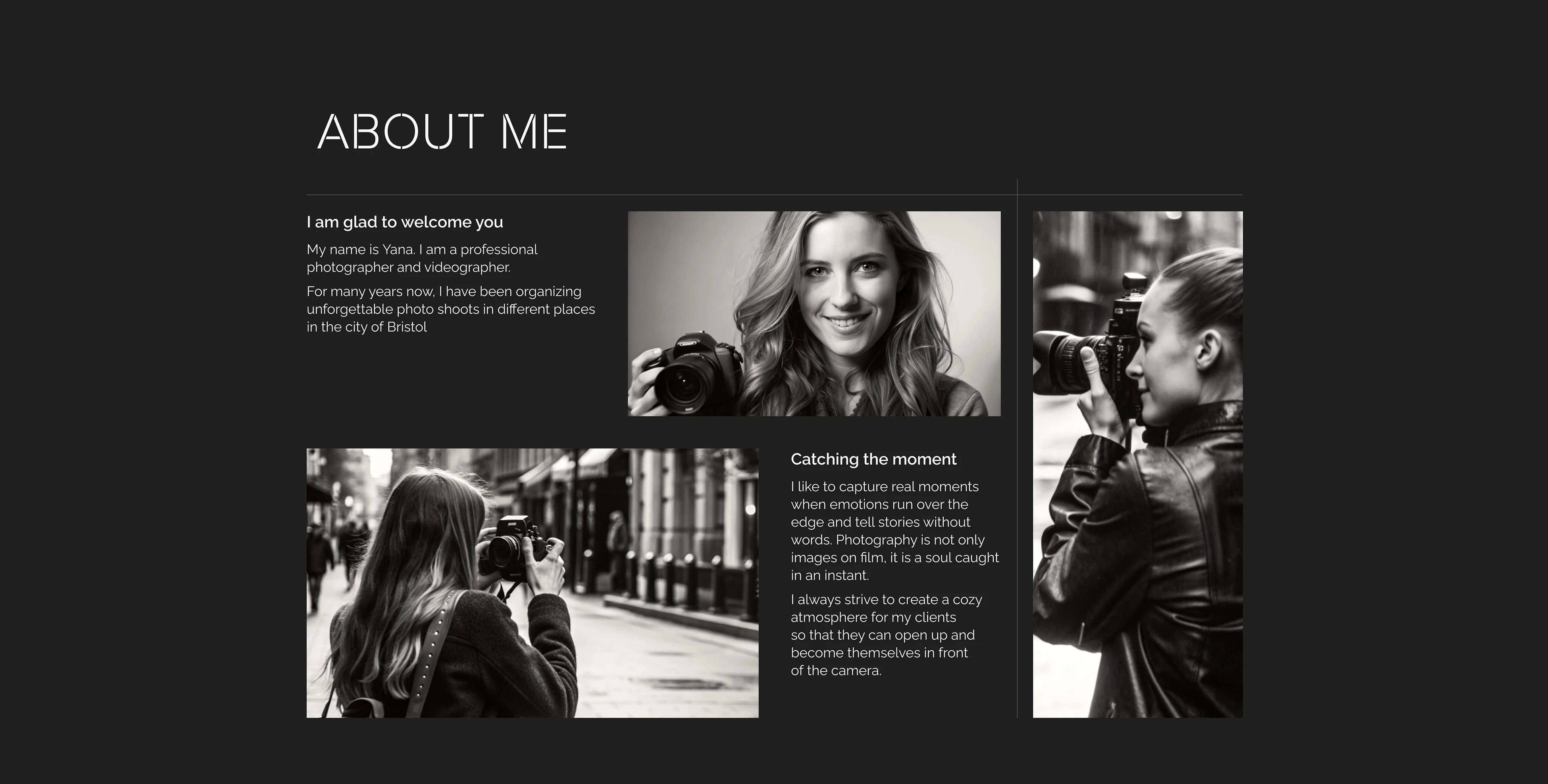 Лендинг для фотографа — Изображение №9 — Интерфейсы, Брендинг на Dprofile