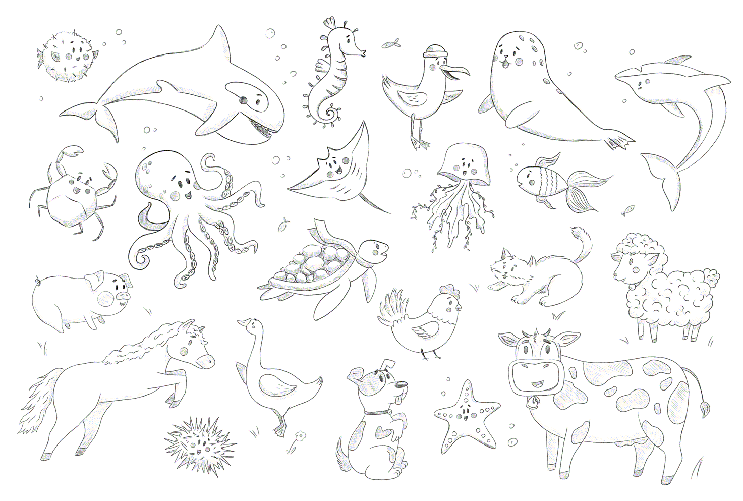 Интерактивная книга для детей с наклейками — Изображение №3 — Иллюстрация на Dprofile