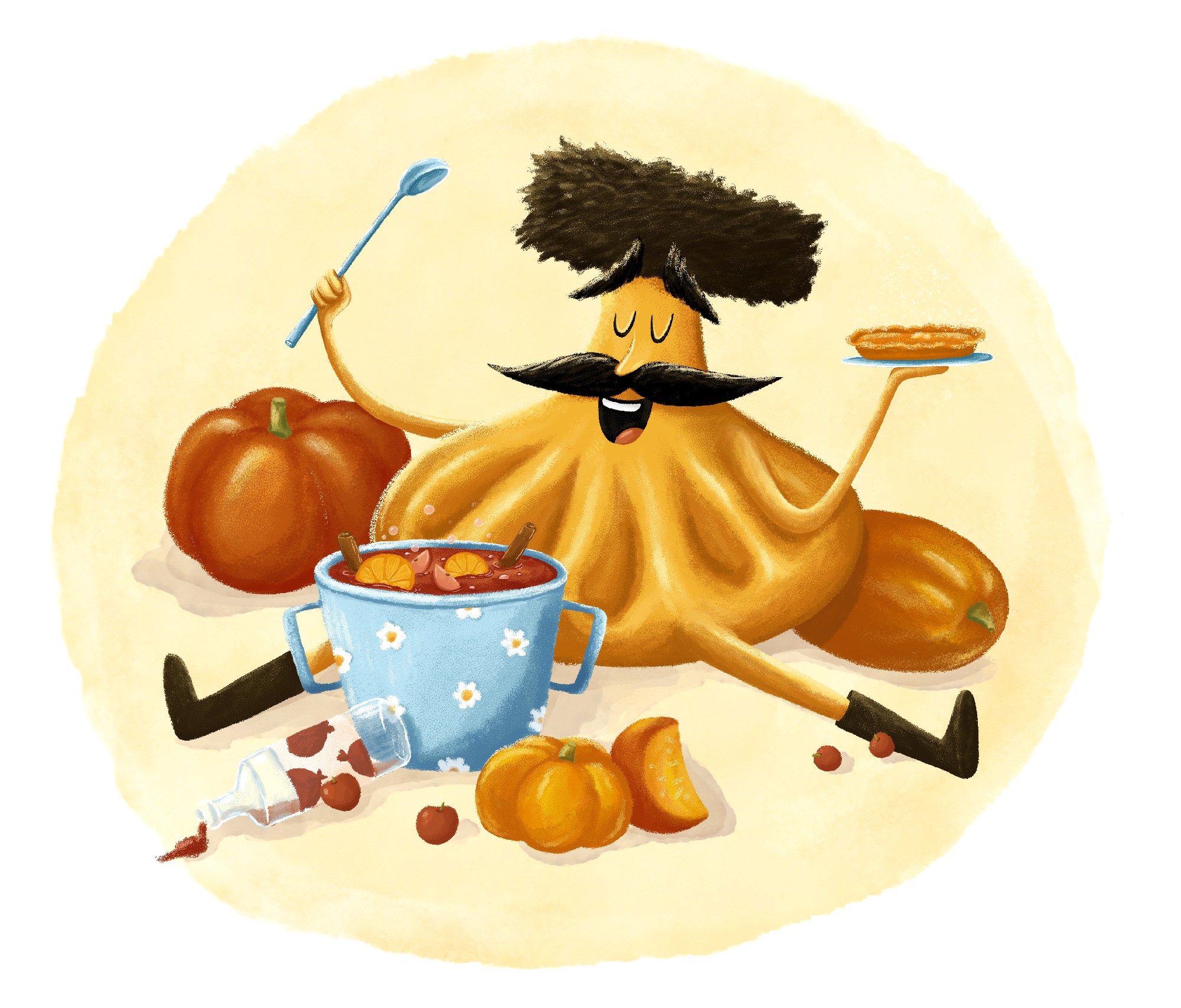 СУПРА | БРЕНД ПЕРСОНАЖ ДЛЯ ГРУЗИНСКОГО РЕСТОРАНА — Изображение №13 — Брендинг, Иллюстрация на Dprofile