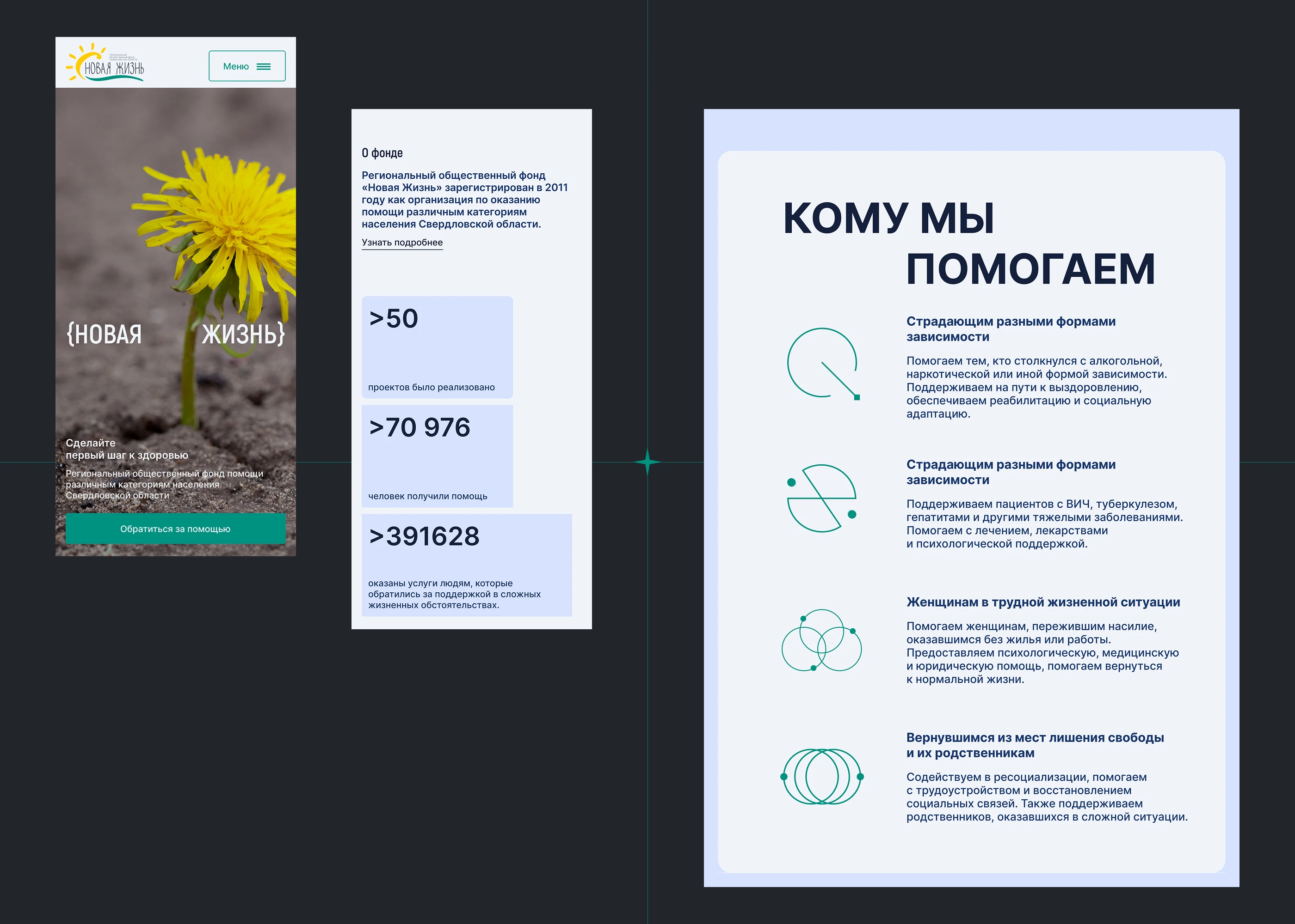 Новая Жизнь: Редизайн сайта для общественного фонда — Изображение №4 — Интерфейсы на Dprofile