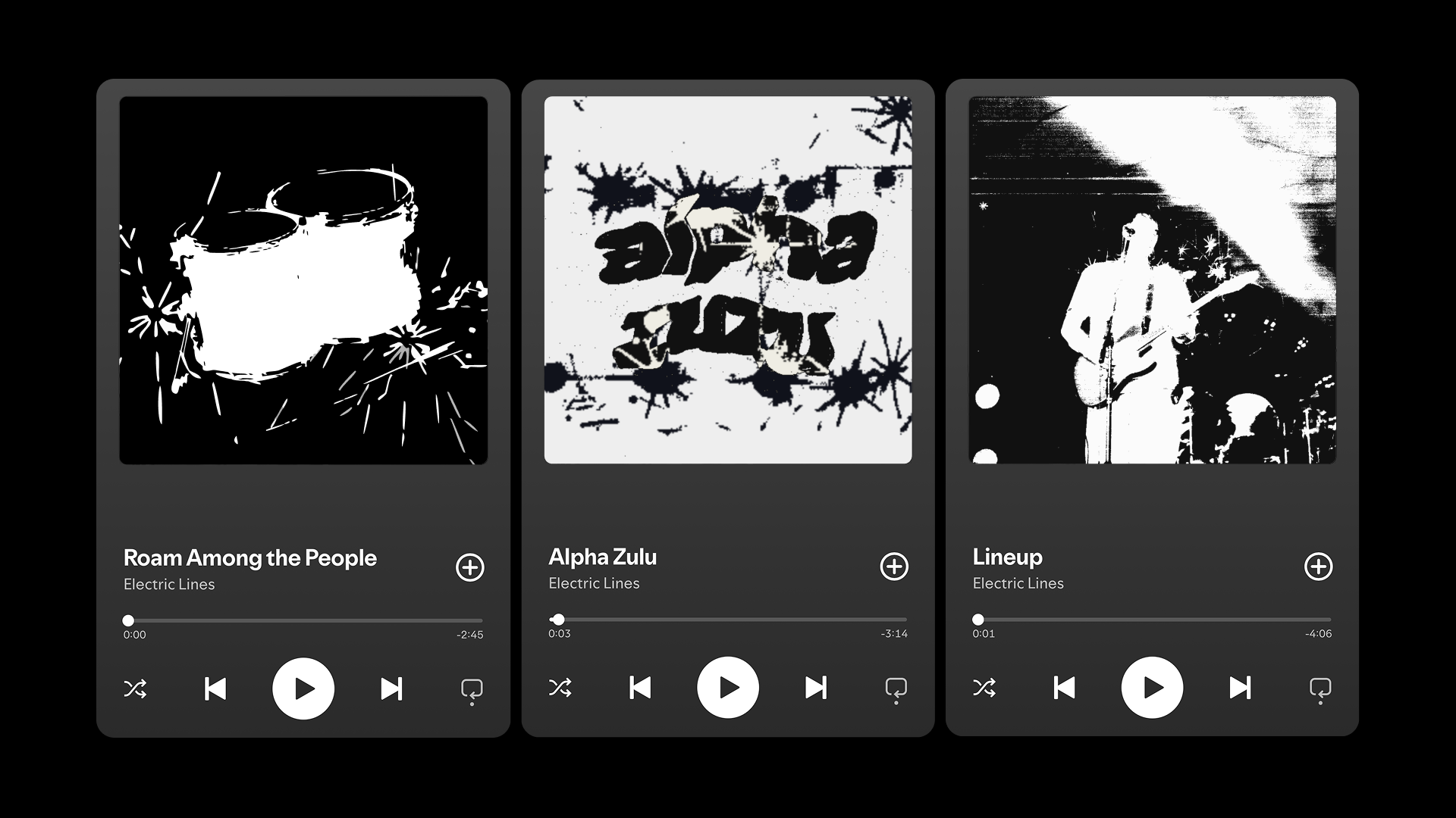 Айдентика музыкальной группы Electric Lines — Изображение №17 — Брендинг, Нейро на Dprofile