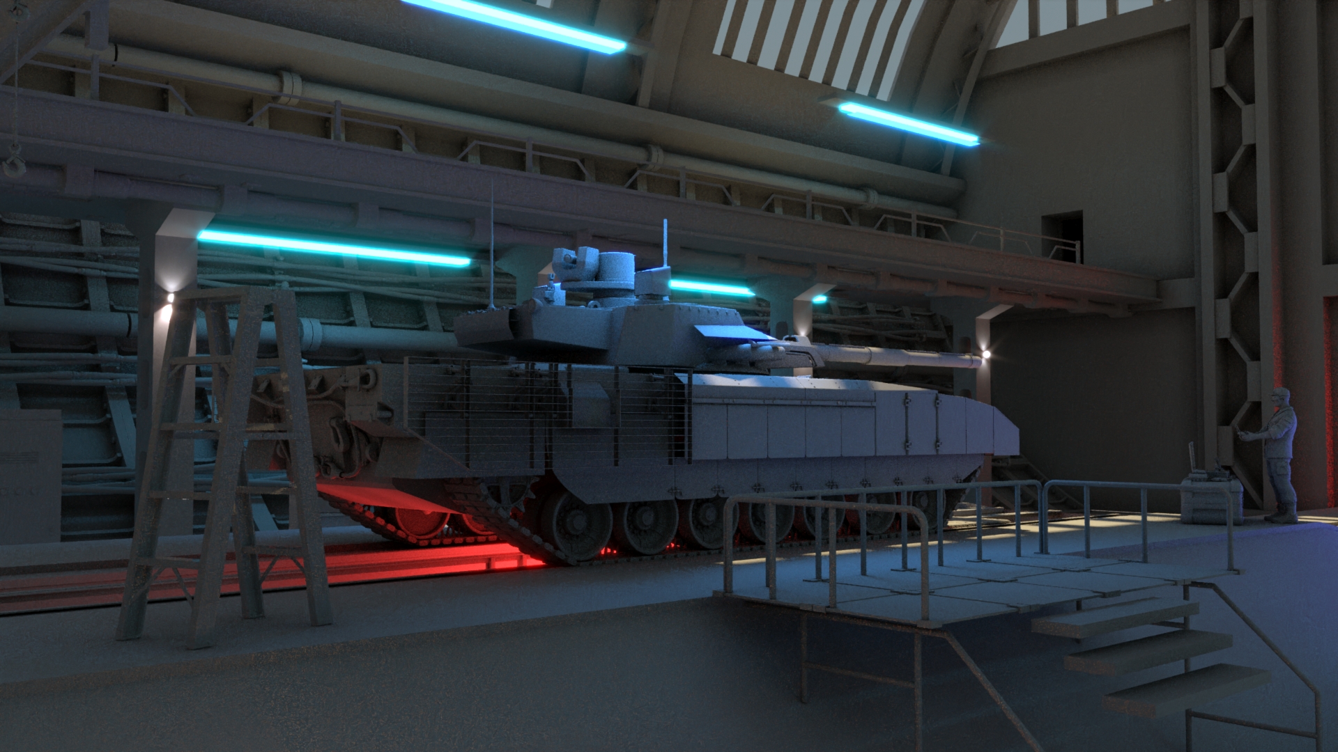 Проект ангара для танков — Изображение №2 — 3D на Dprofile