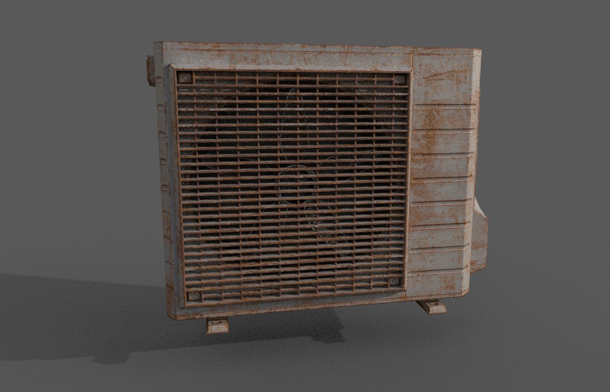 3D модель кондиционера (game ready) — Изображение №1 — 3D на Dprofile