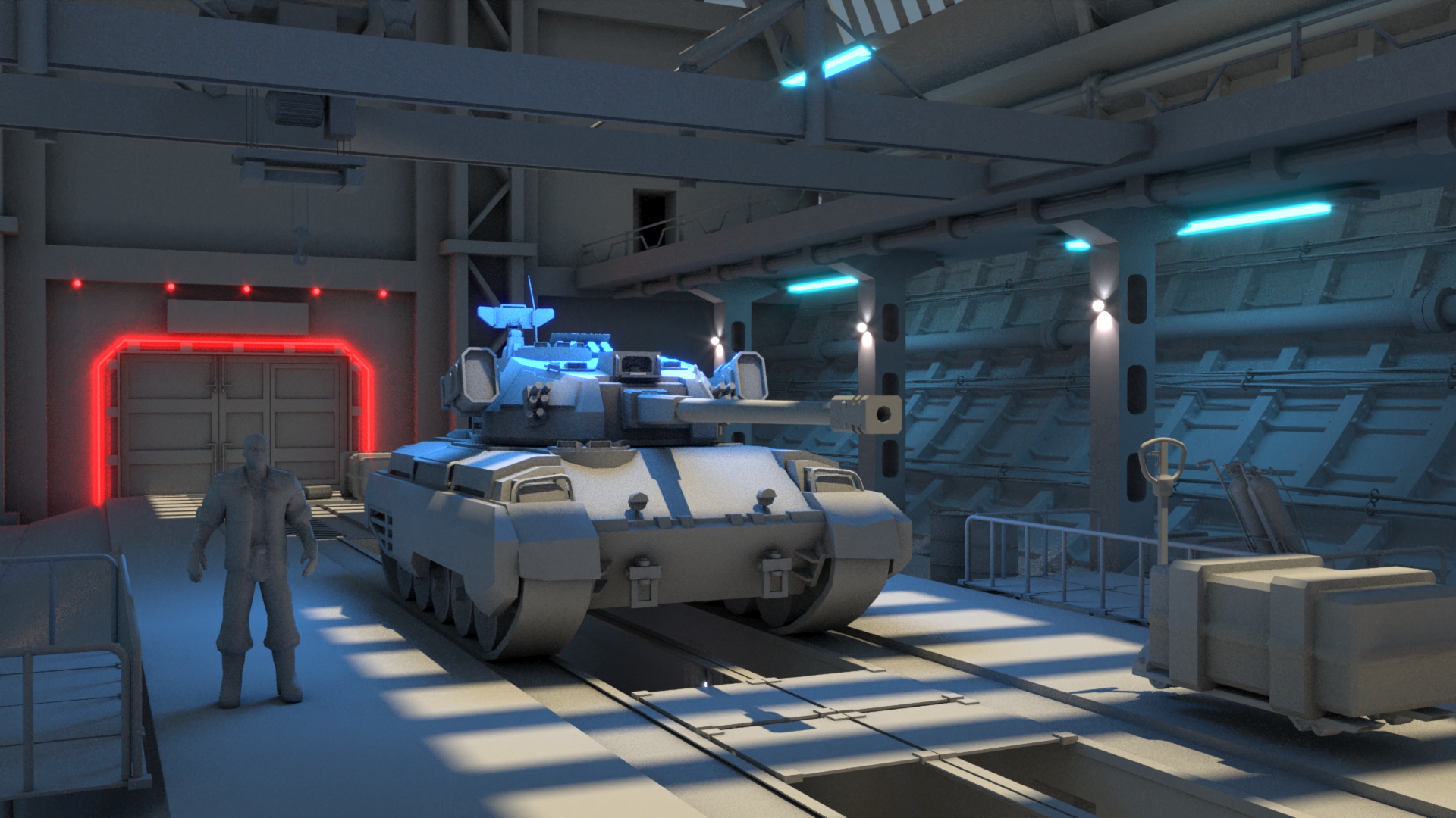 Проект ангара для танков — Изображение №1 — 3D на Dprofile