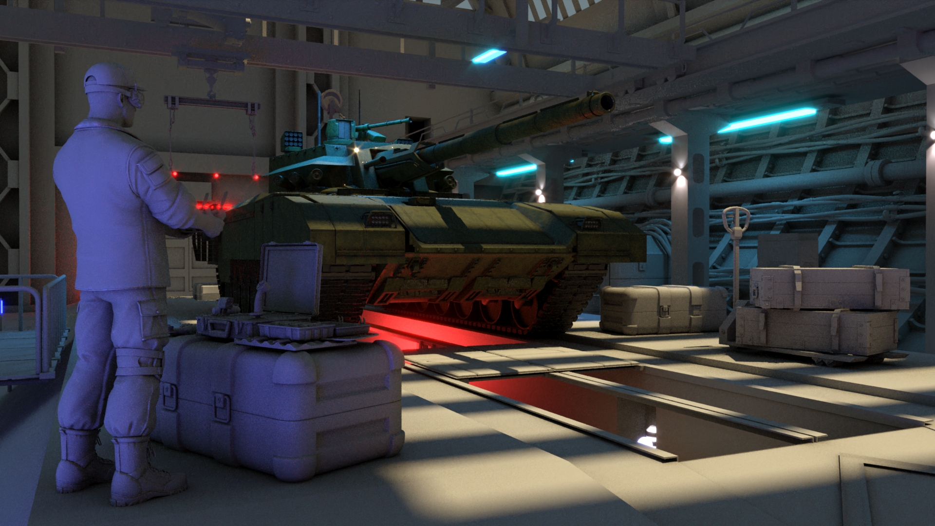 Проект ангара для танков — Изображение №1 — 3D на Dprofile