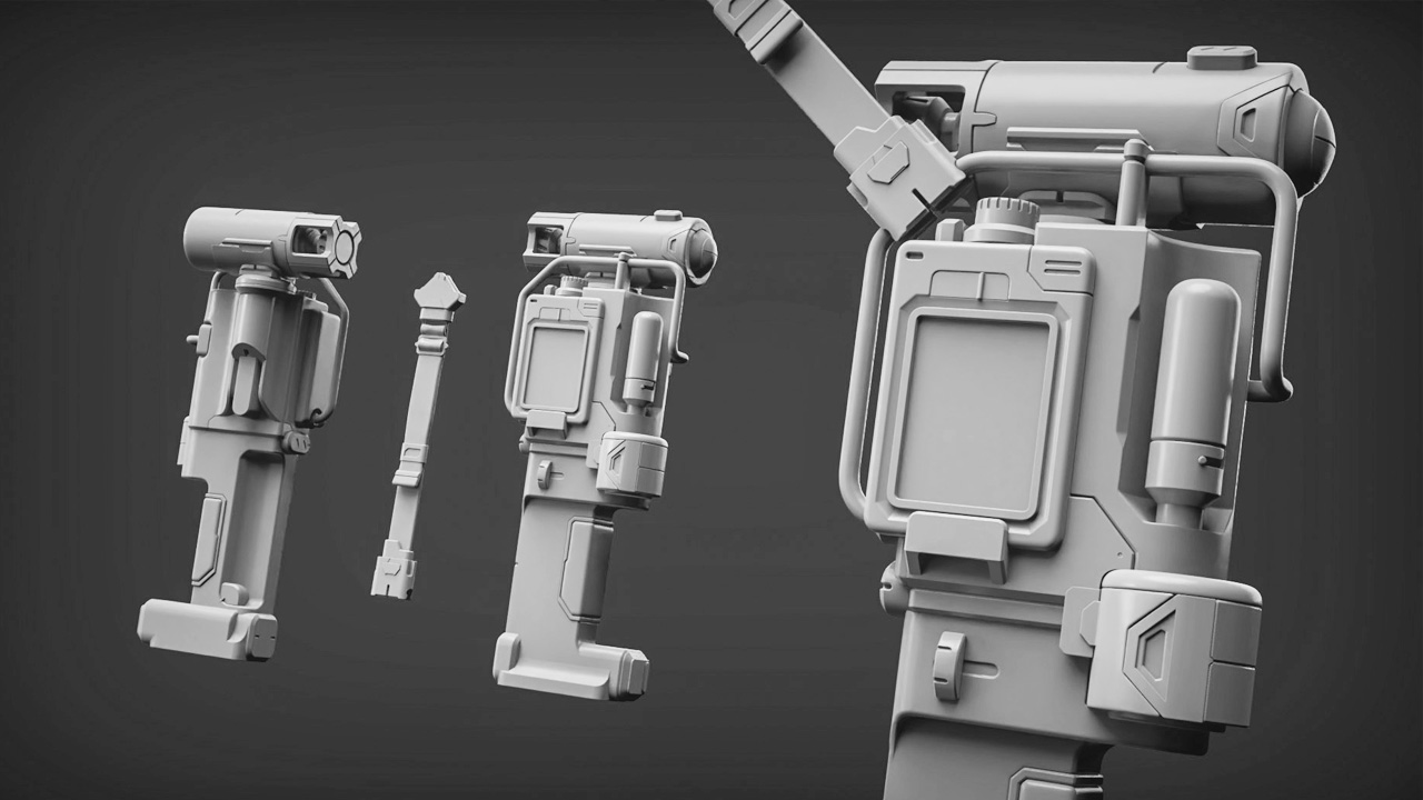 Si-Fi_Props(game ready) — Изображение №4 — 3D на Dprofile