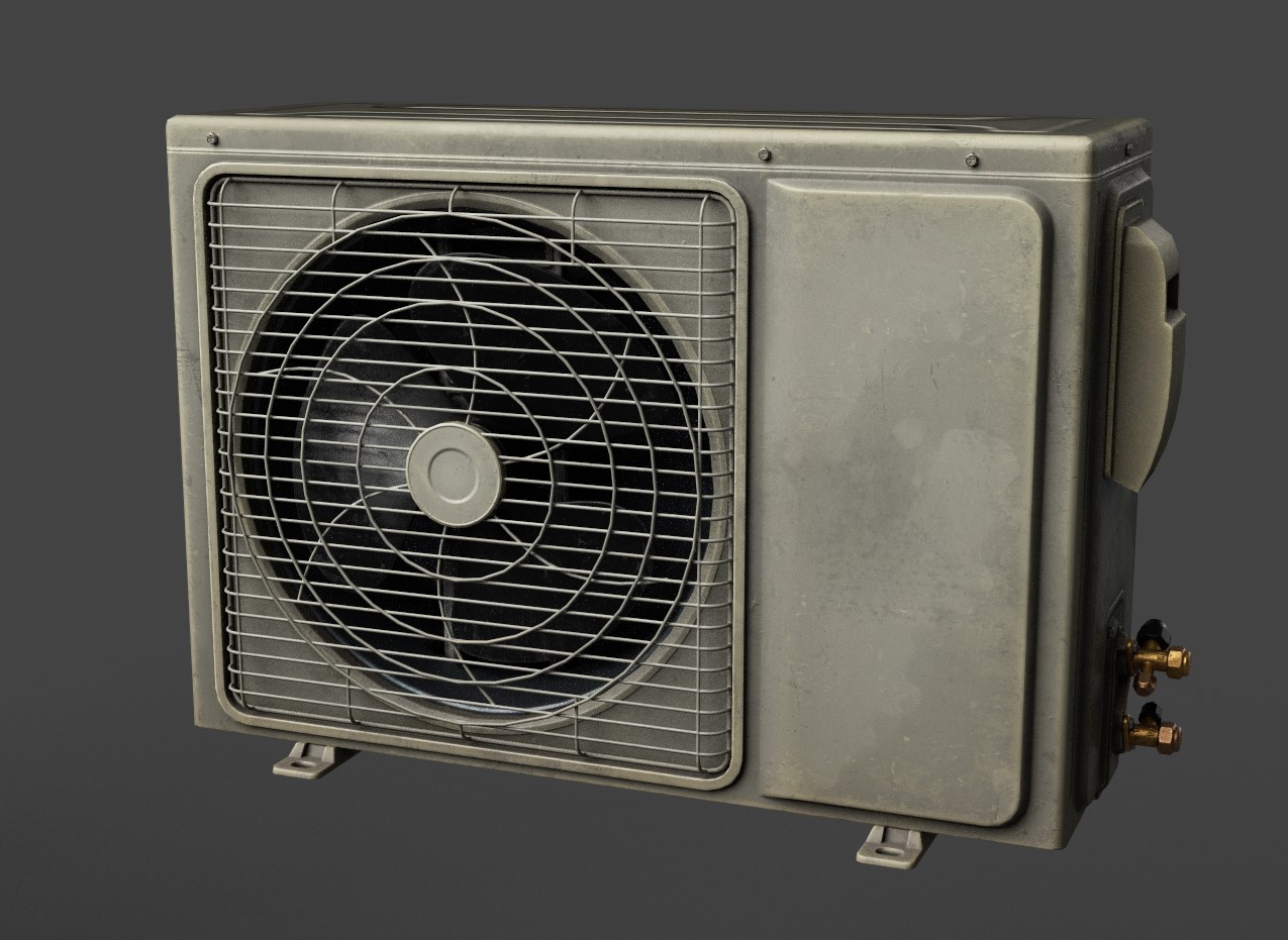 3D модель кондиционера (game ready) — Изображение №1 — 3D на Dprofile