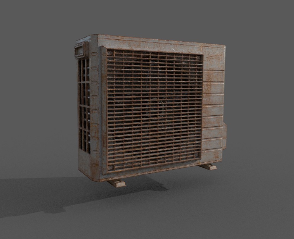 3D модель кондиционера (game ready) — 3D на Dprofile