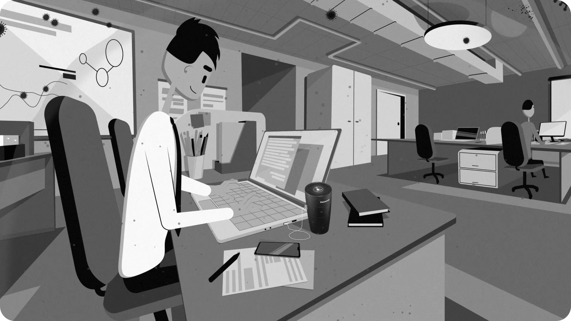 Ионизатор с технологией nanoe™ X — Изображение №12 — Иллюстрация, Анимация на Dprofile