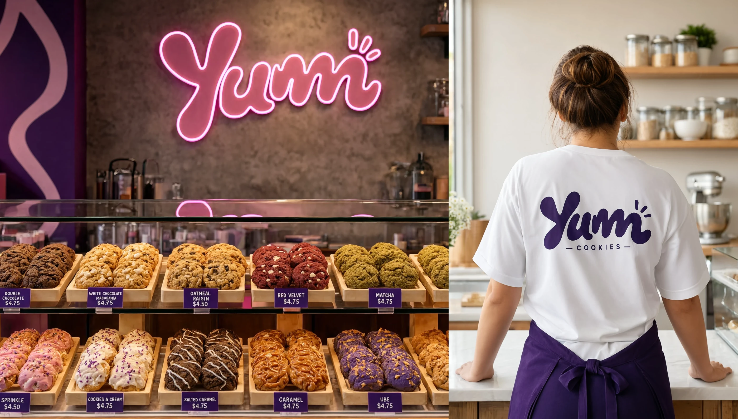 Yumm | Branding | Брендинг | Brand Identity | Cookie brand … — Изображение №15 — Брендинг на Dprofile